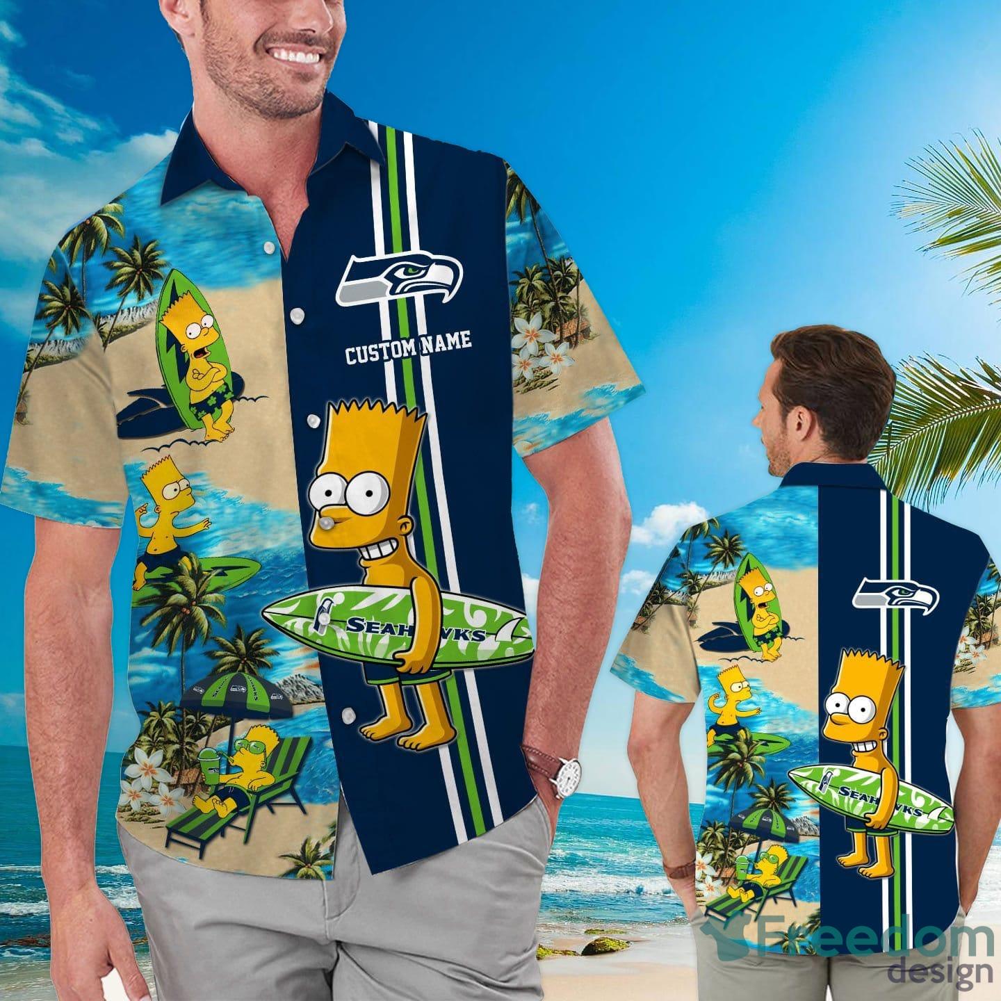 Seattle Seahawks Tropical Flowers For Fans Hawaiian Shirt and Short