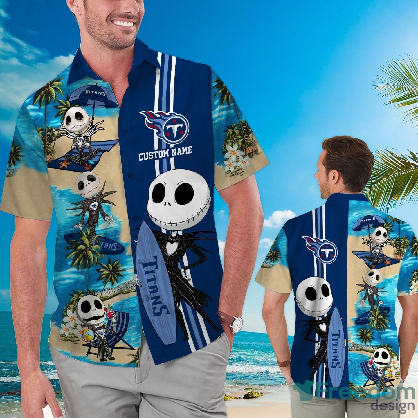 Tennessee Titans NFL Team Logo Baby Yoda Hawaiian Shirt - Freedomdesign