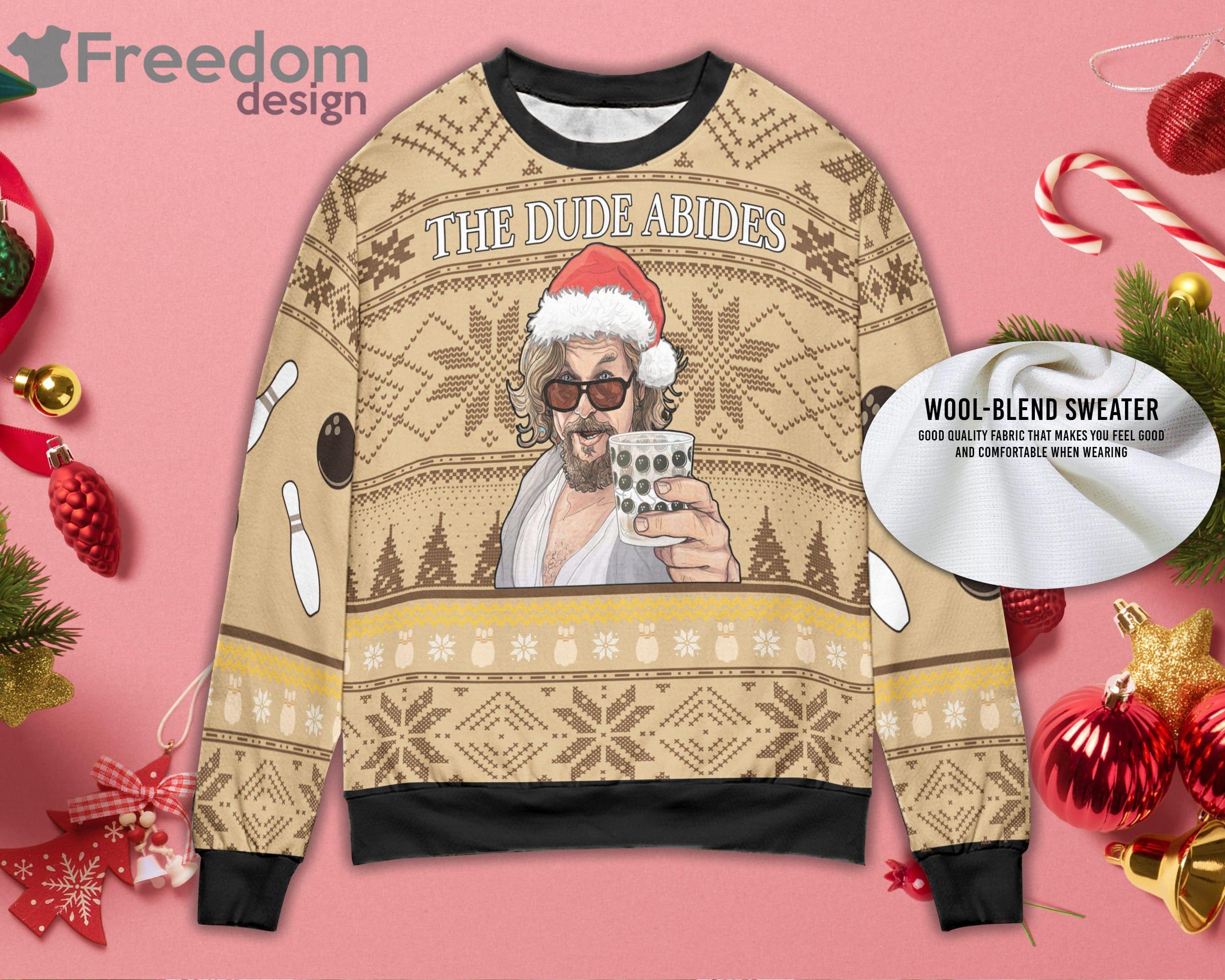 The Dude Abides Christmas Sweater Ugly Christmas Sweater Product Photo 3 The Dude Abides Christmas Sweater Ugly Christmas Sweater Product Photo 3