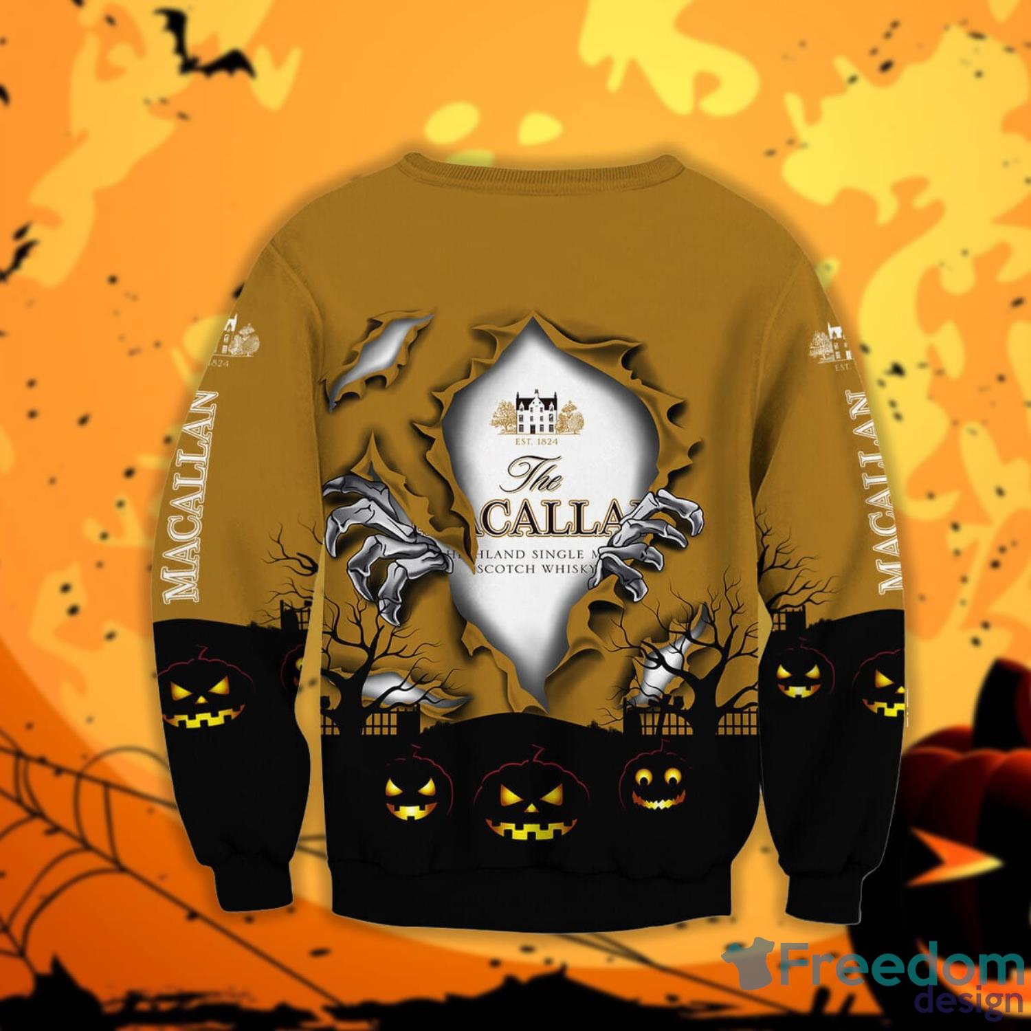 The Macallan Scary Night Halloween Gift Sweatshirt Product Photo 2