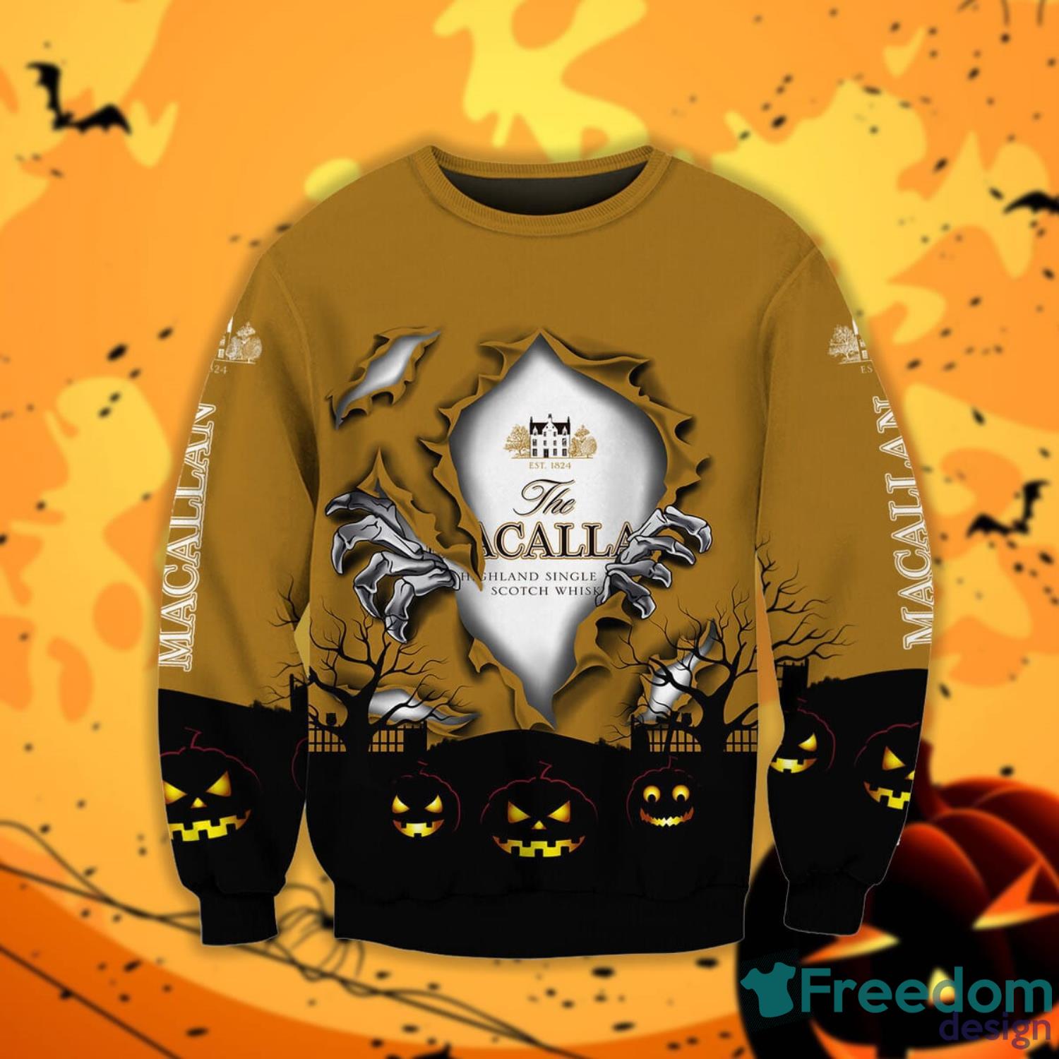 The Macallan Scary Night Halloween Gift Sweatshirt Product Photo 1