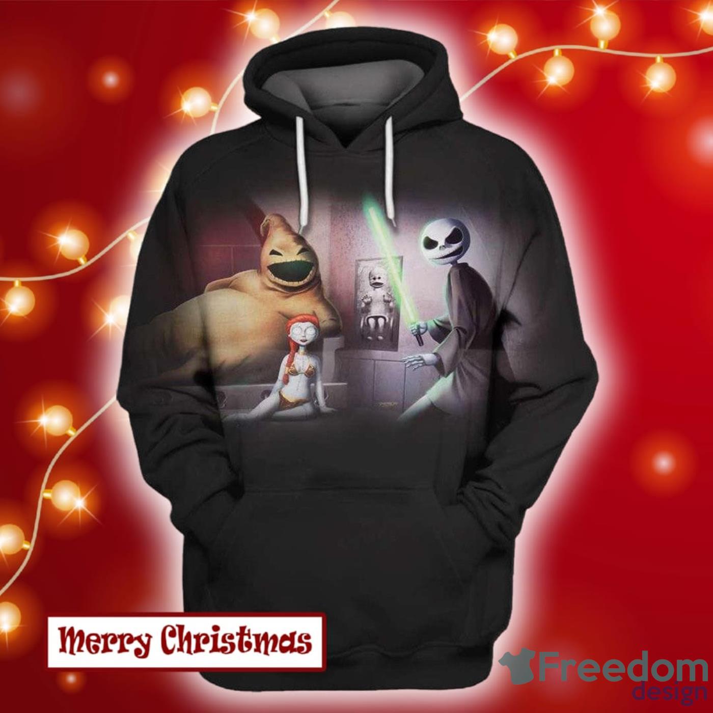 The Nightmare Before Christmas Star Wars All Over Print 3D Shirt Product Photo 2