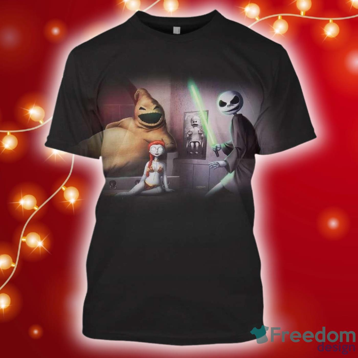 The Nightmare Before Christmas Star Wars All Over Print 3D Shirt Product Photo 1 The Nightmare Before Christmas Star Wars All Over Print 3D Shirt Product Photo 1