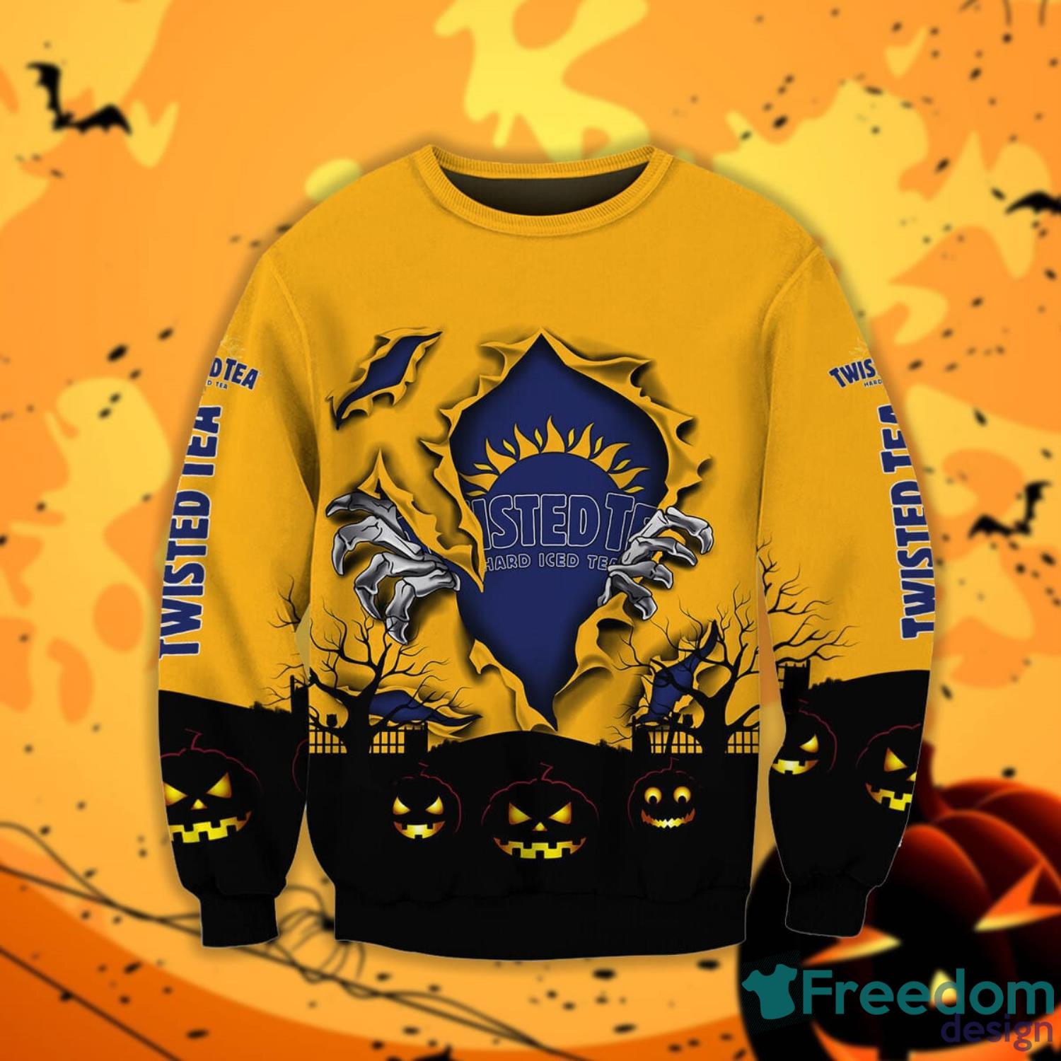 Twisted Tea Scary Night Halloween Gift Sweatshirt Product Photo 1