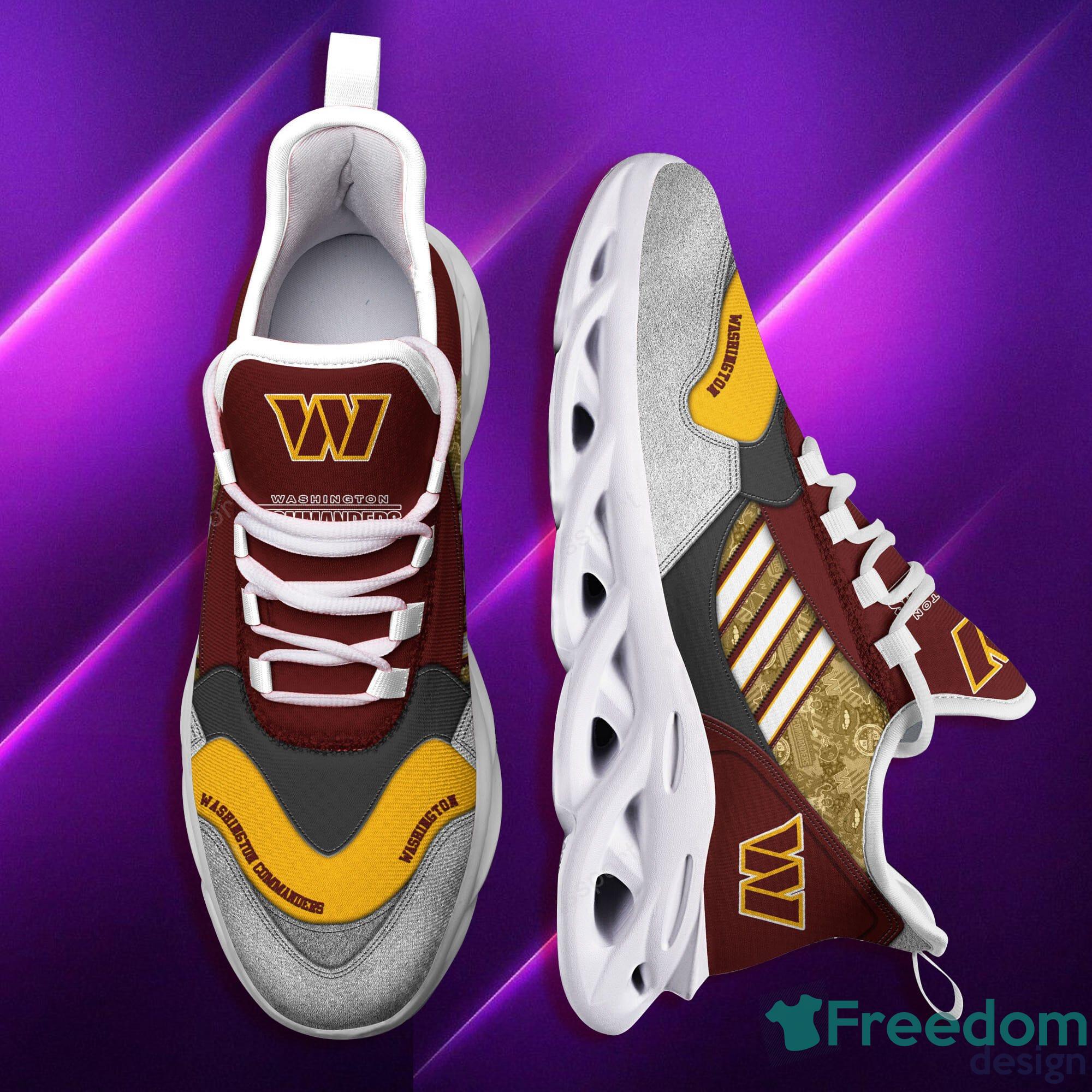 Washington Commanders NFL Black And White Max Soul Sneakers Sport Shoes -  Freedomdesign