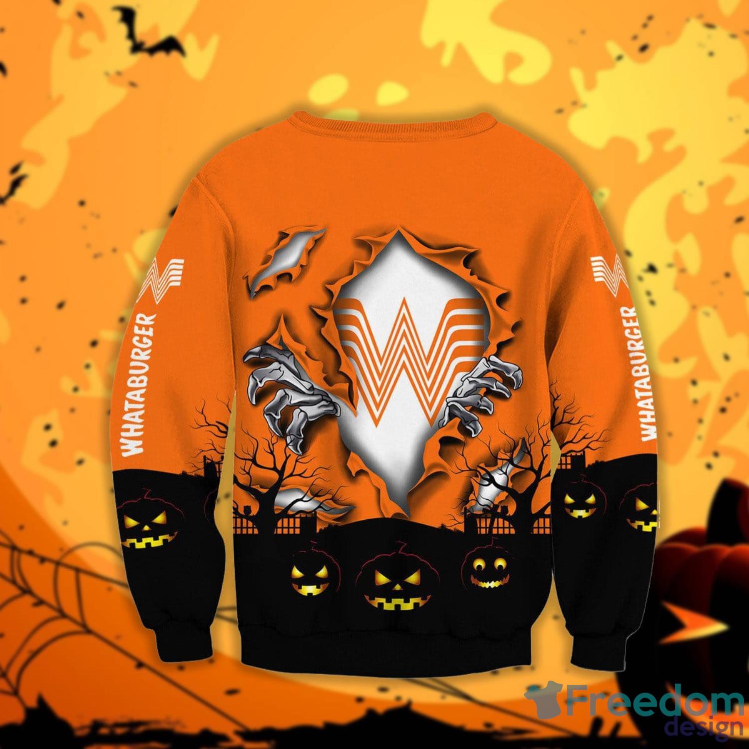 Whataburger Scary Night Halloween Gift Sweatshirt Product Photo 2