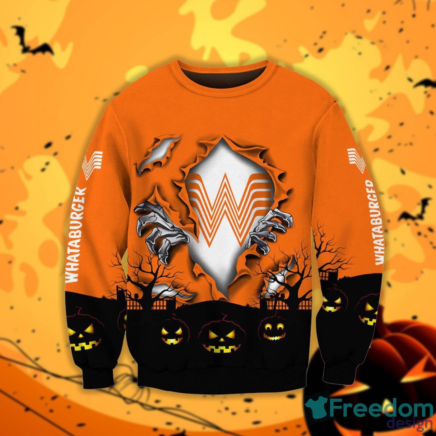 Whataburger Scary Night Halloween Gift Sweatshirt Product Photo 1