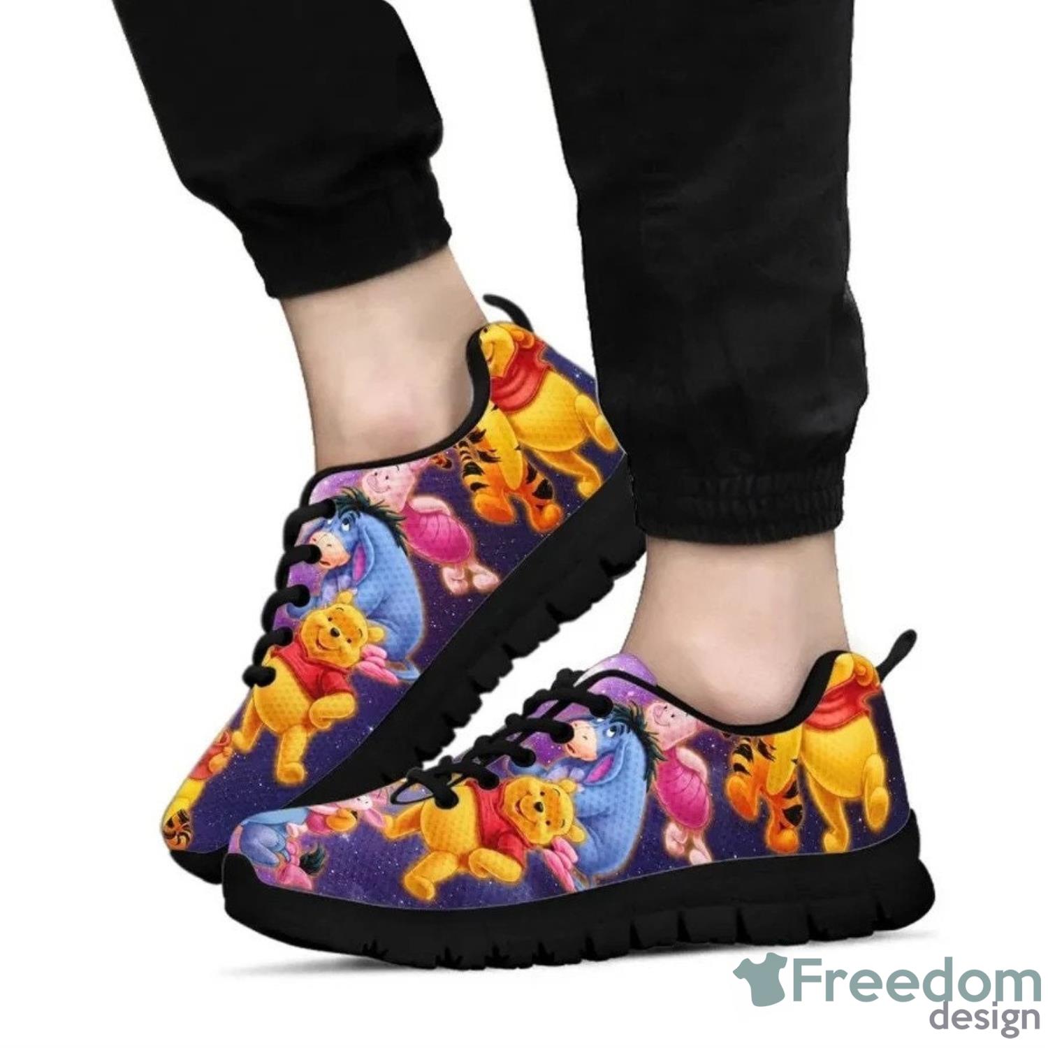 Winnie The Pooh Disney Cartoon Lover Sneakers Product Photo 2
