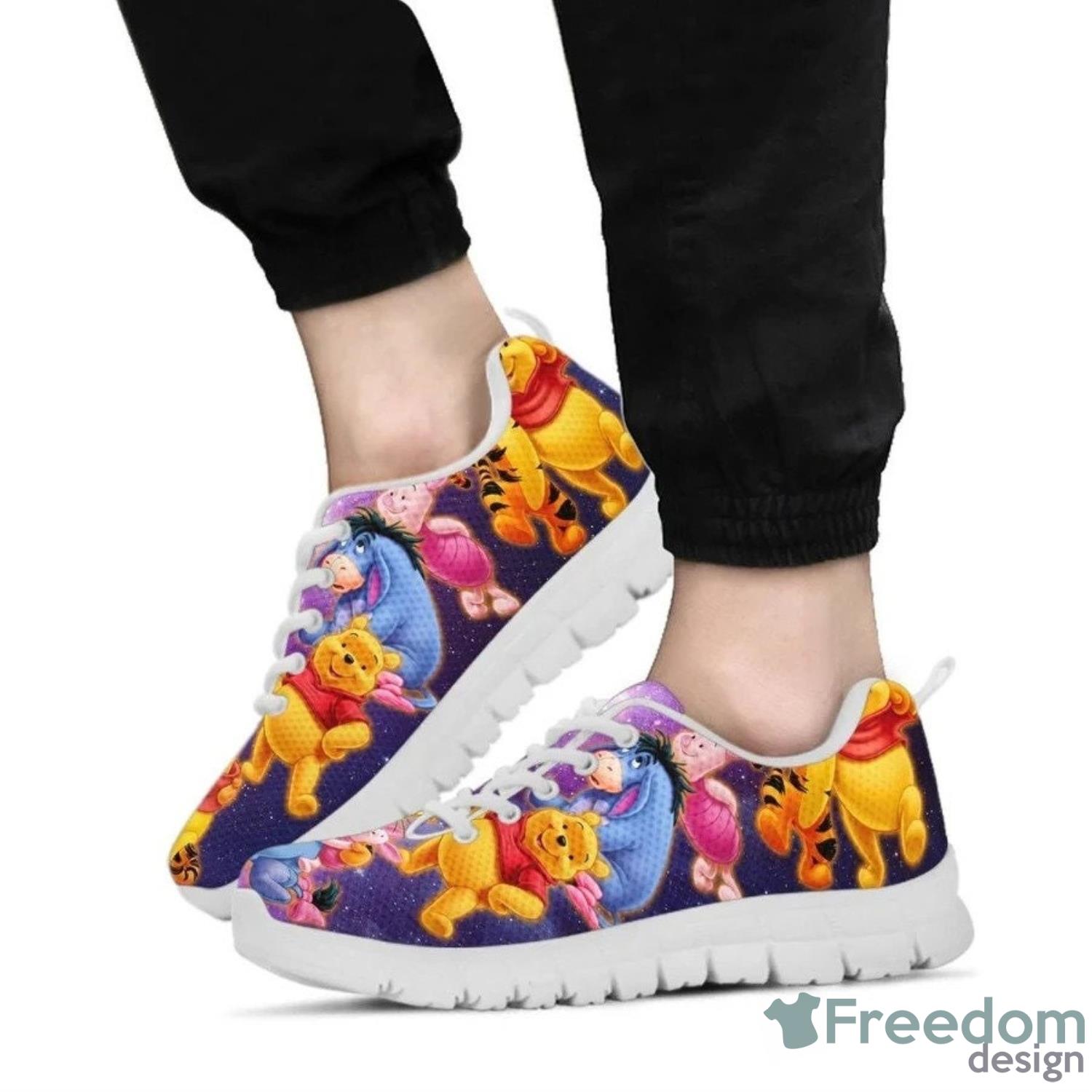Winnie The Pooh Disney Cartoon Lover Sneakers Product Photo 1