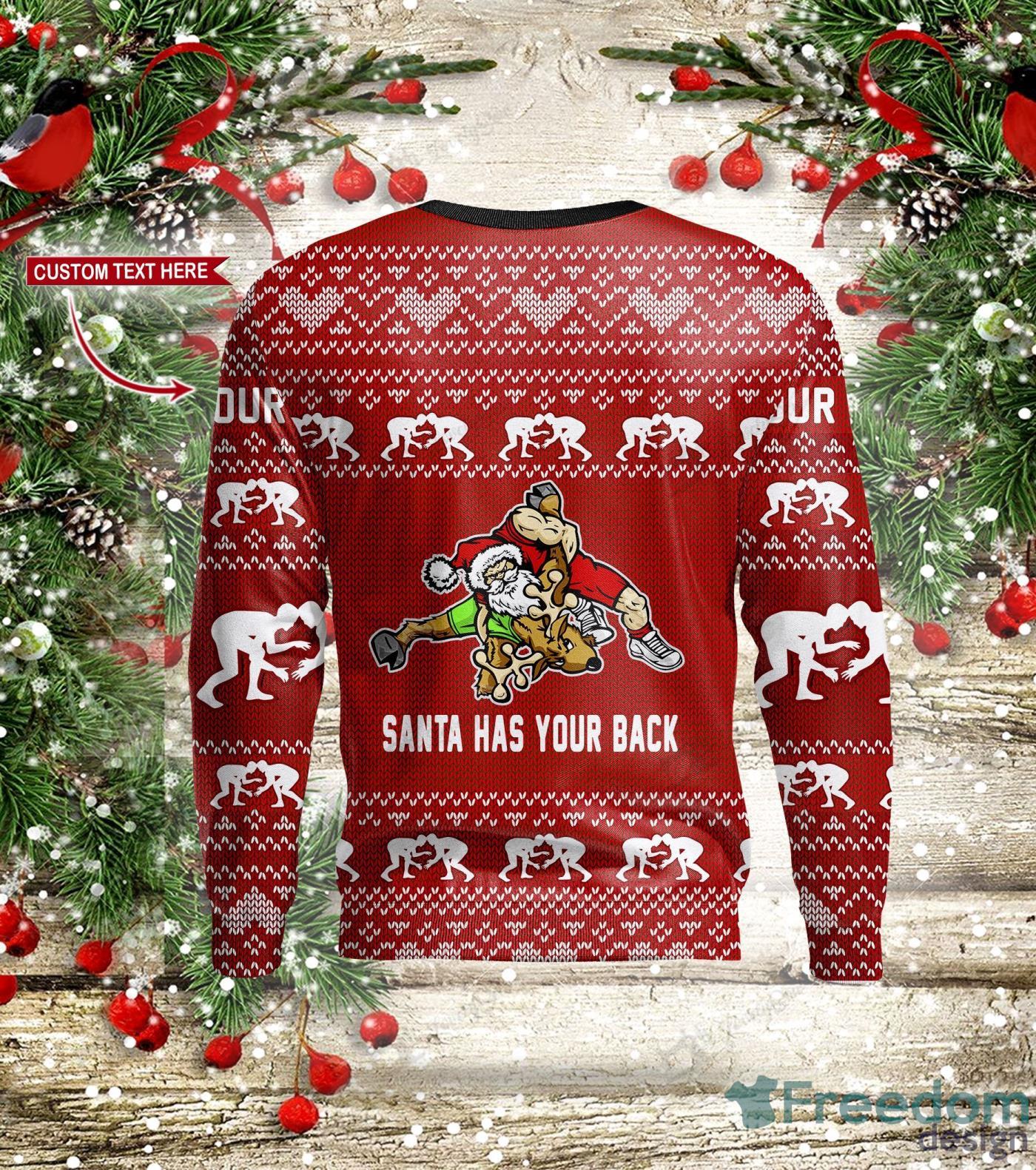 Minnesota Vikings Fans Santa Claus Ugly Christmas Sweater Gift -  Freedomdesign