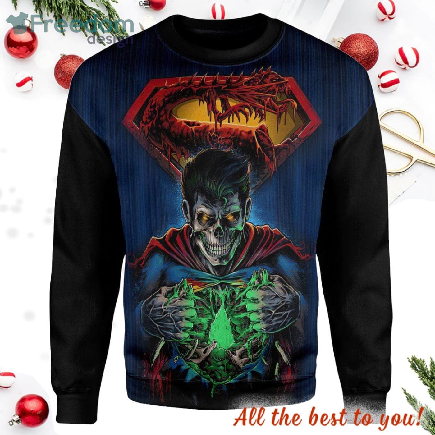 Zombie Superman All Over Print 3D Sweater Product Photo 2