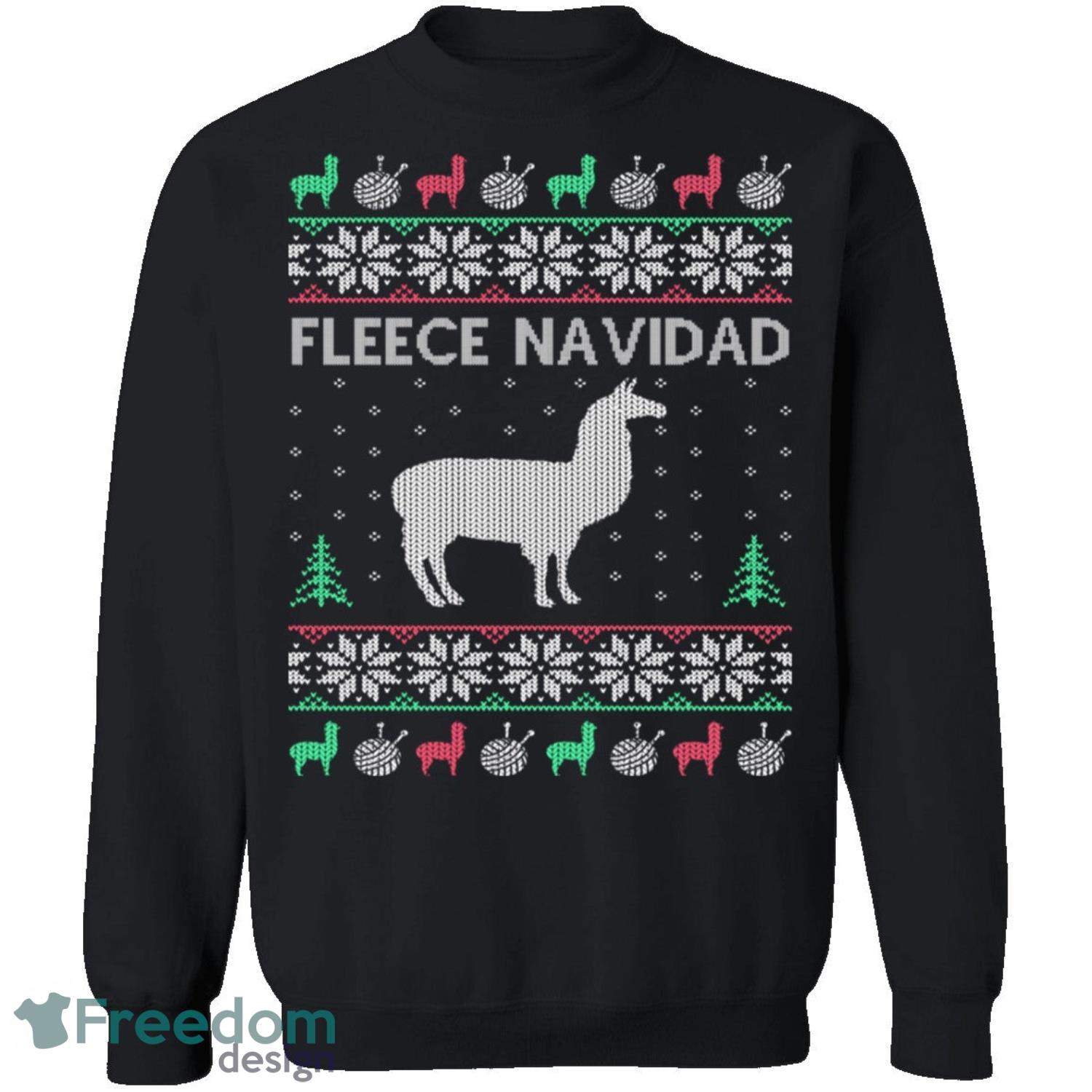 Alpaca Fleece Navidad Knitting Pattern Ugly Christmas Sweatshirt - alpaca-fleece-navidad-knitting-pattern-ugly-christmas-sweatshirt-2