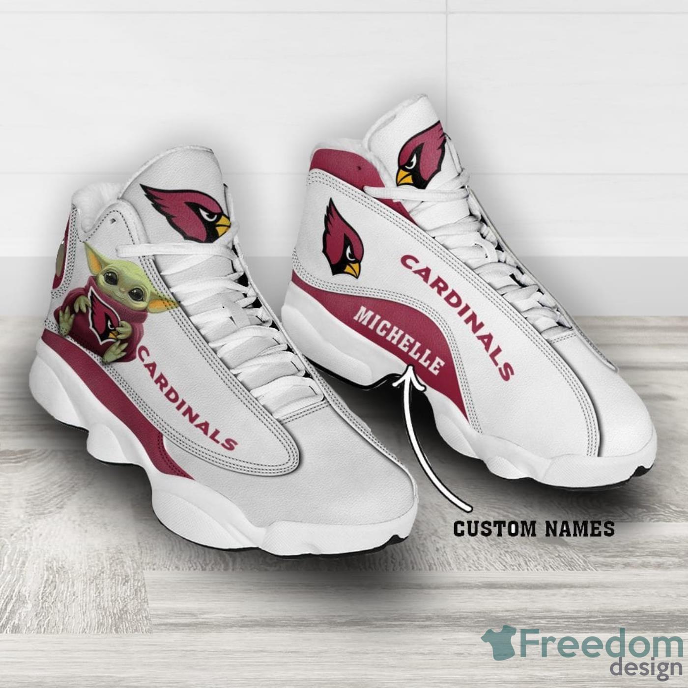 Arizona Cardinals Fans Custom Name Air Jordan 13 Sneaker Shoes Product Photo 2