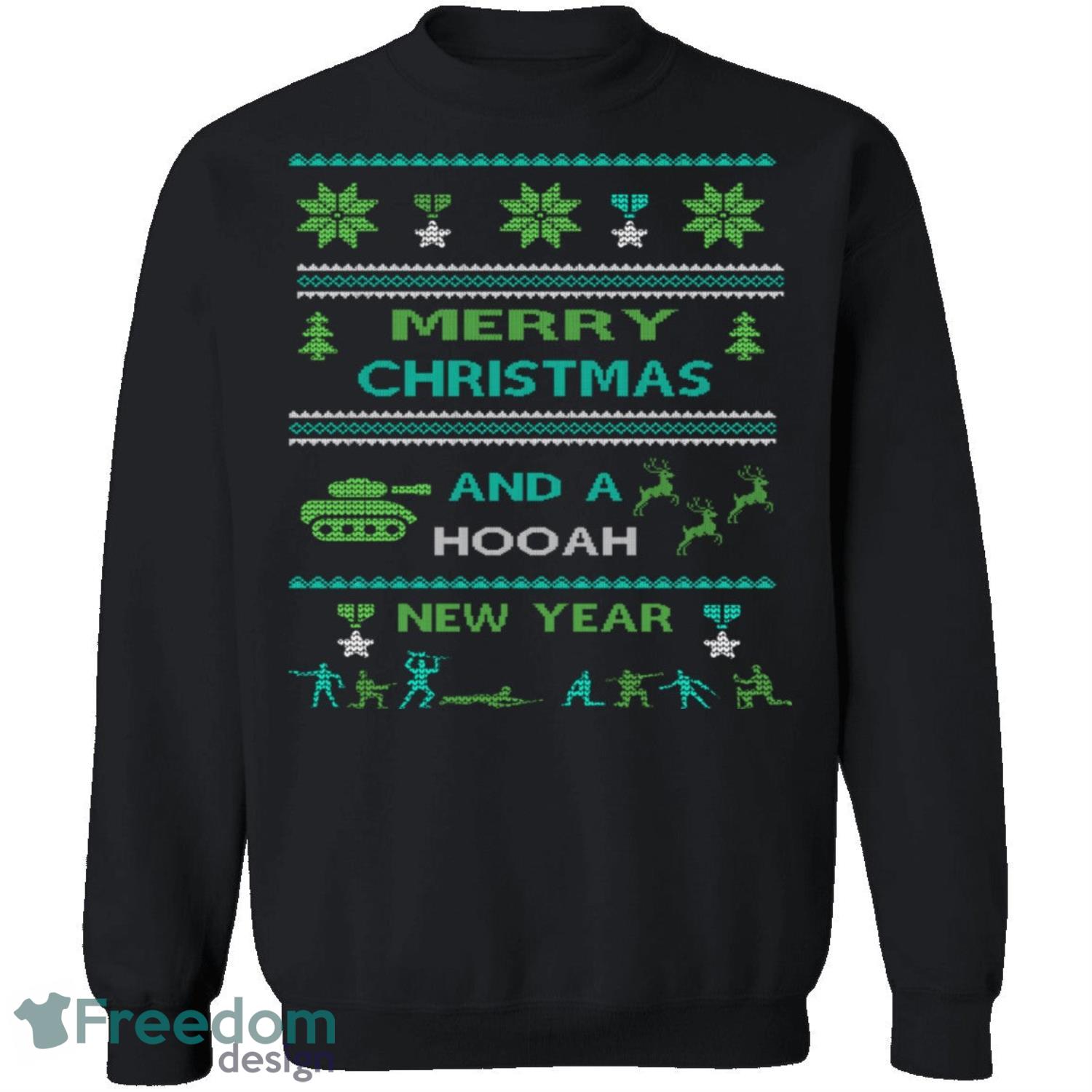 Army Knitting Pattern Ugly Christmas Sweatshirt - army-knitting-pattern-ugly-christmas-sweatshirt-1
