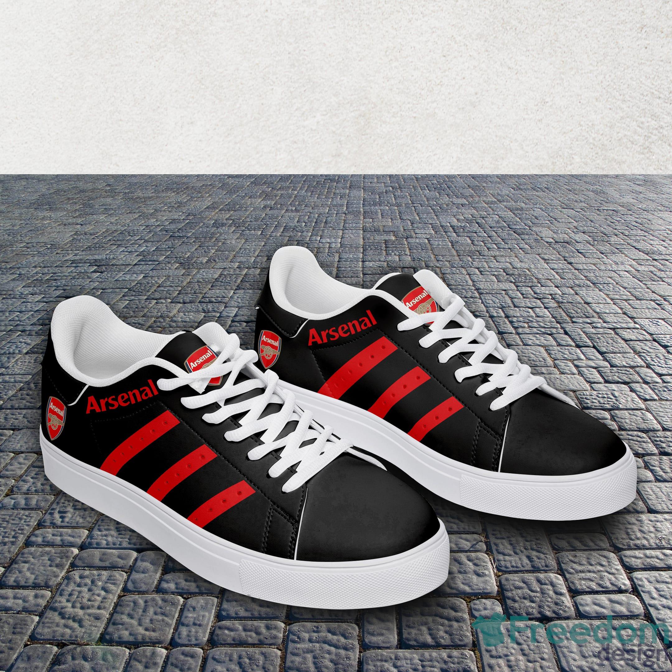 Arsenal Stan Smith Low Top Skate Shoes Product Photo 3 Arsenal Stan Smith Low Top Skate Shoes Product Photo 3