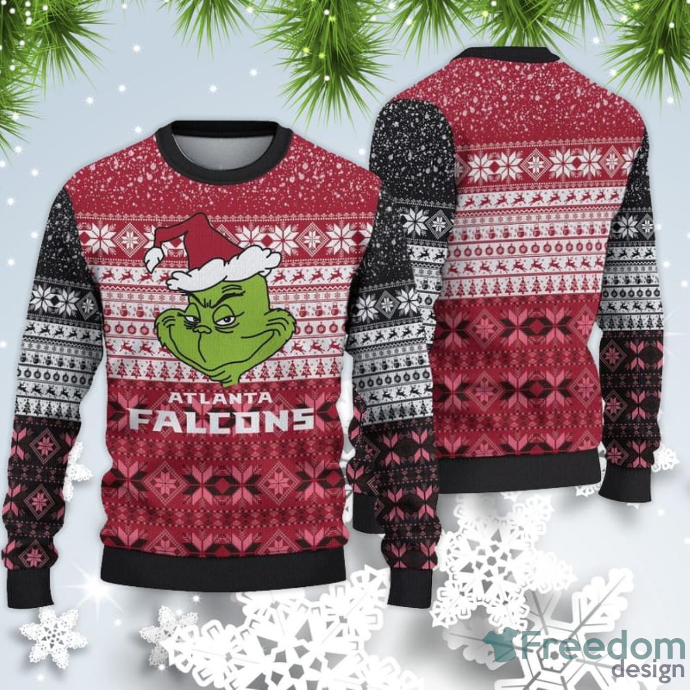 Atlanta Falcons Christmas Grinch Sweater For Fans - Freedomdesign