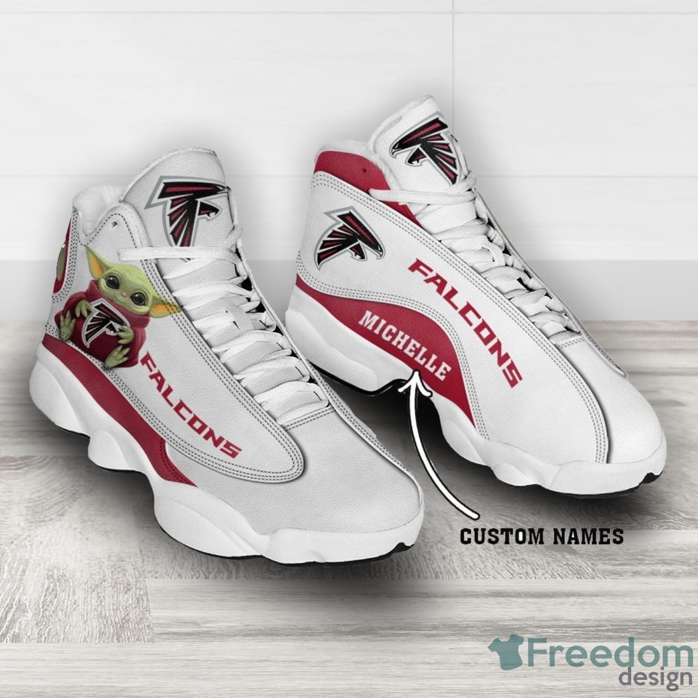 Atlanta Falcons Fans Custom Name Air Jordan 13 Sneaker Shoes Product Photo 2
