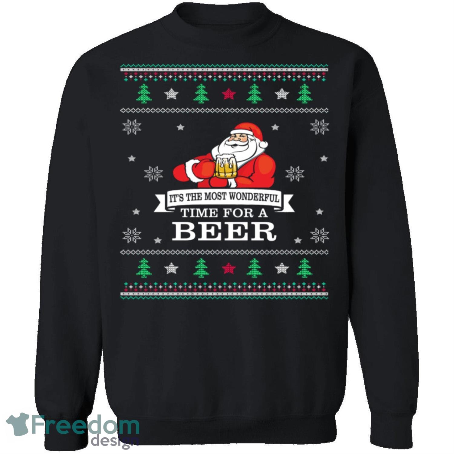 Beer Knitting Pattern Ugly Christmas Sweatshirt - beer-knitting-pattern-ugly-christmas-sweatshirt-2