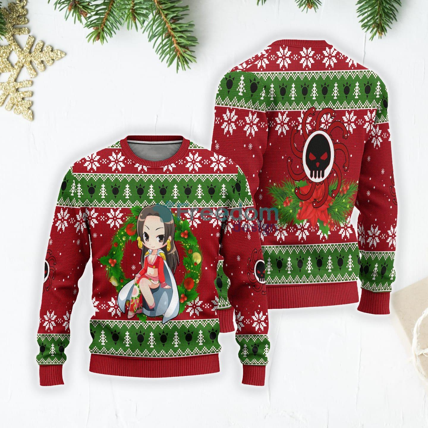 Boa Hancock One Piece Anime Christmas Gift Ugly Christmas Sweater Product Photo 3 Boa Hancock One Piece Anime Christmas Gift Ugly Christmas Sweater Product Photo 3