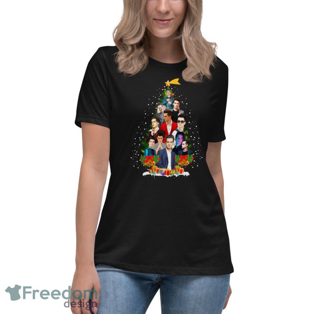 Brendon Urie Christmas Tree Sweater - Womens Relaxed Short Sleeve Jersey Tee Brendon Urie Christmas Tree Sweater - Womens Relaxed Short Sleeve Jersey Tee