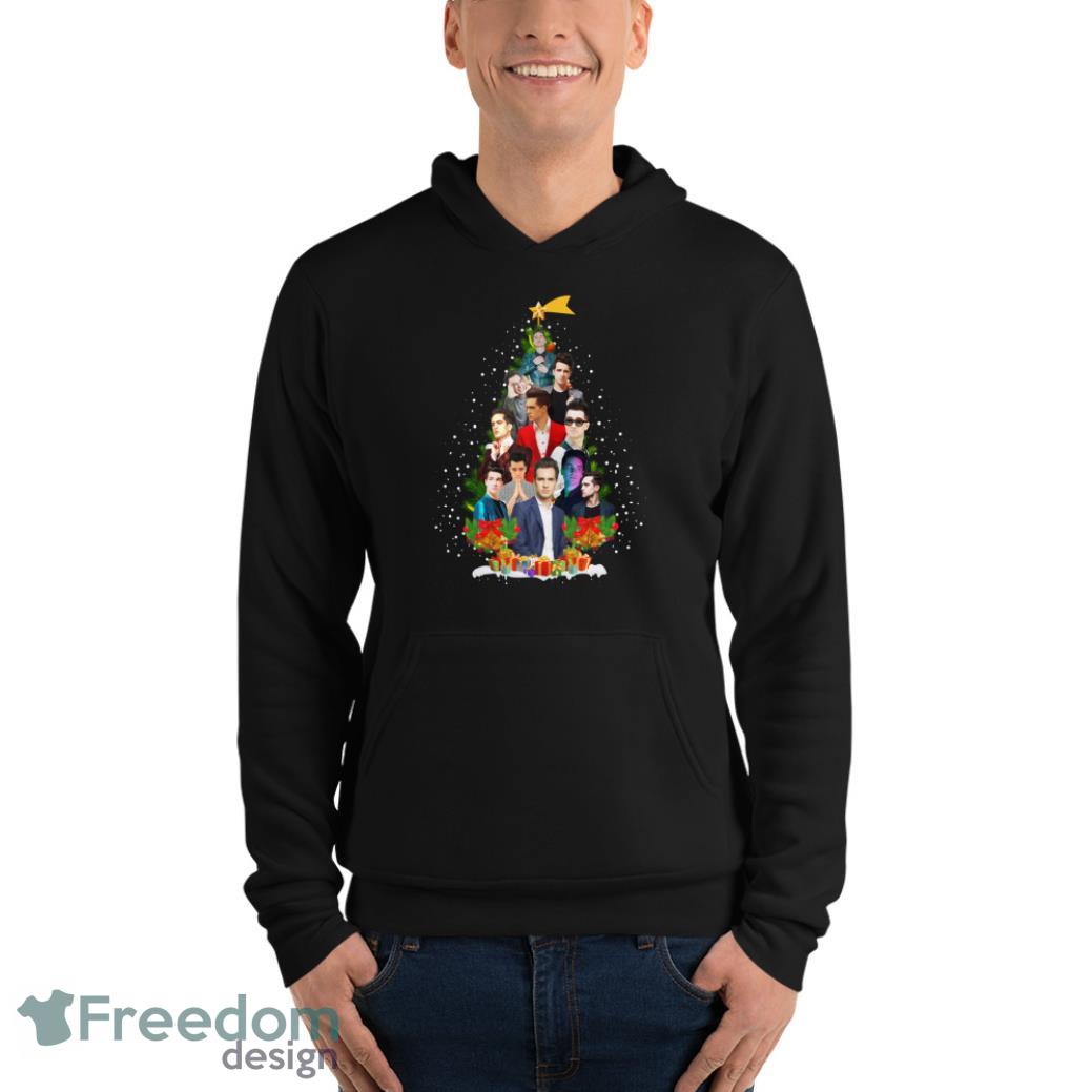 Brendon Urie Christmas Tree Sweater - Unisex Fleece Pullover Hoodie Brendon Urie Christmas Tree Sweater - Unisex Fleece Pullover Hoodie