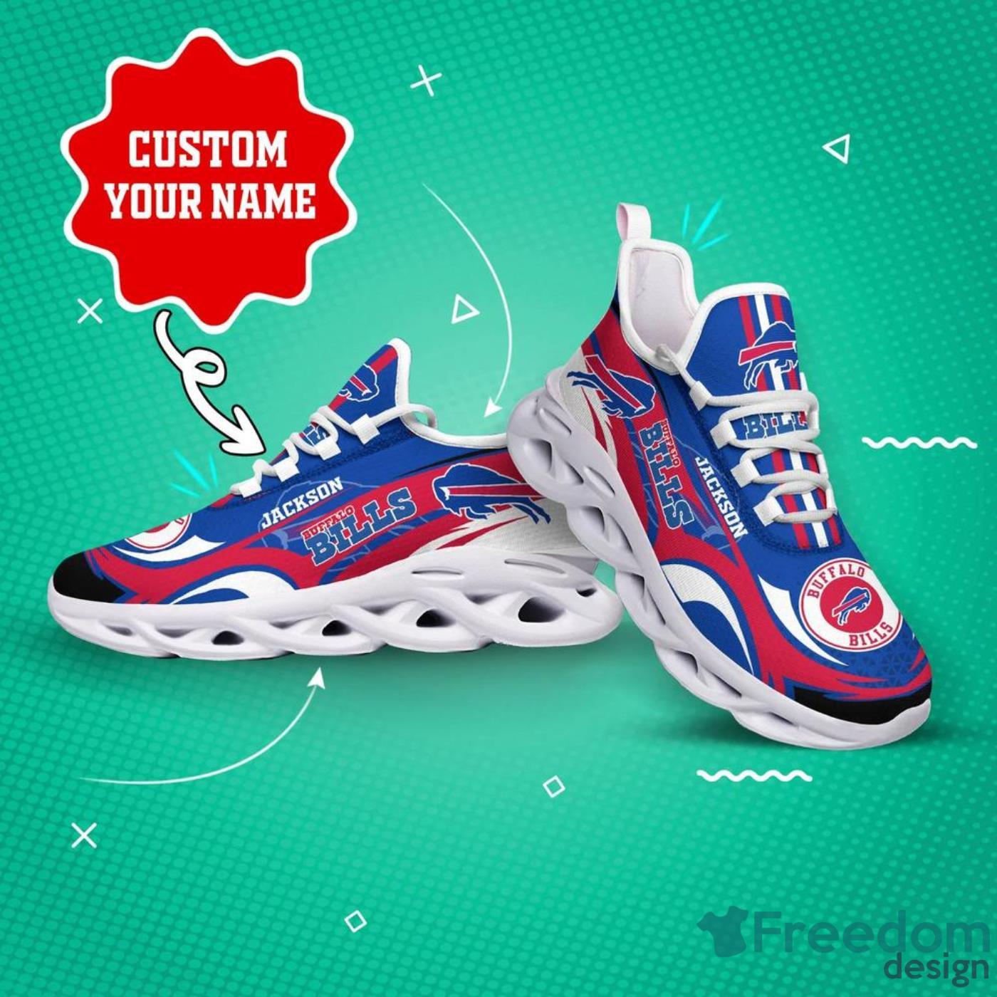 NFL Buffalo Bills Personalized Name Ultra SHoes Max Soul Sneakers For Men  And Women