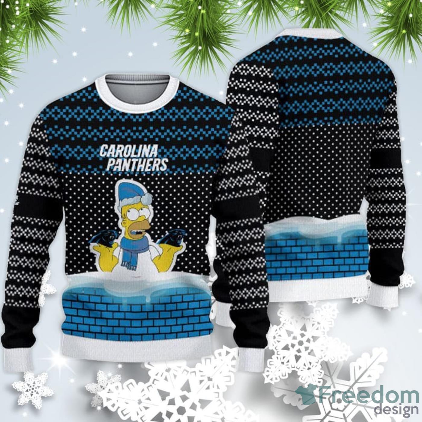 Carolina Panthers Christmas Reindeer Ugly Christmas Sweater For Fans -  Freedomdesign