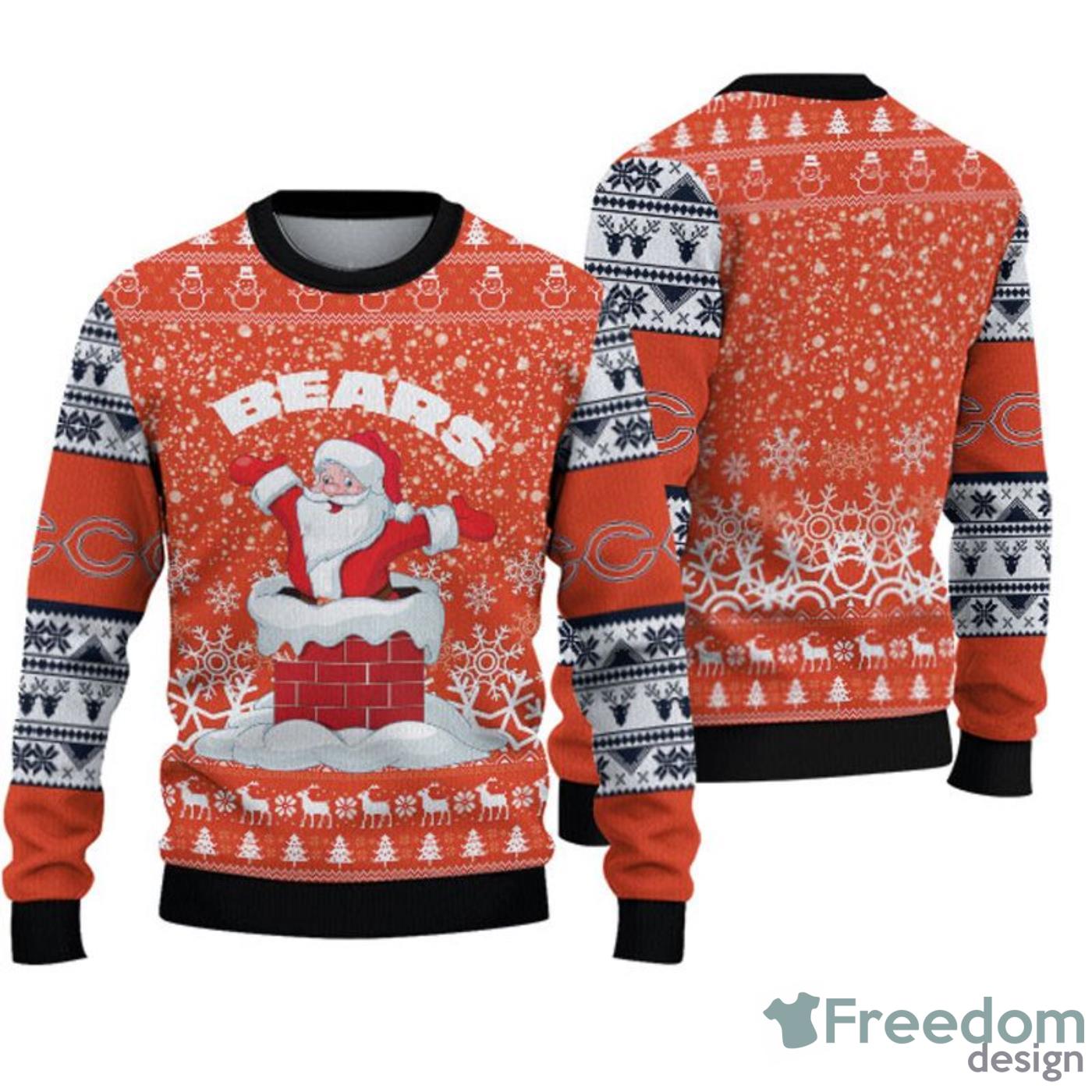 Chicago Bears Fans Snow Ugly Christmas Sweater Gift - Freedomdesign