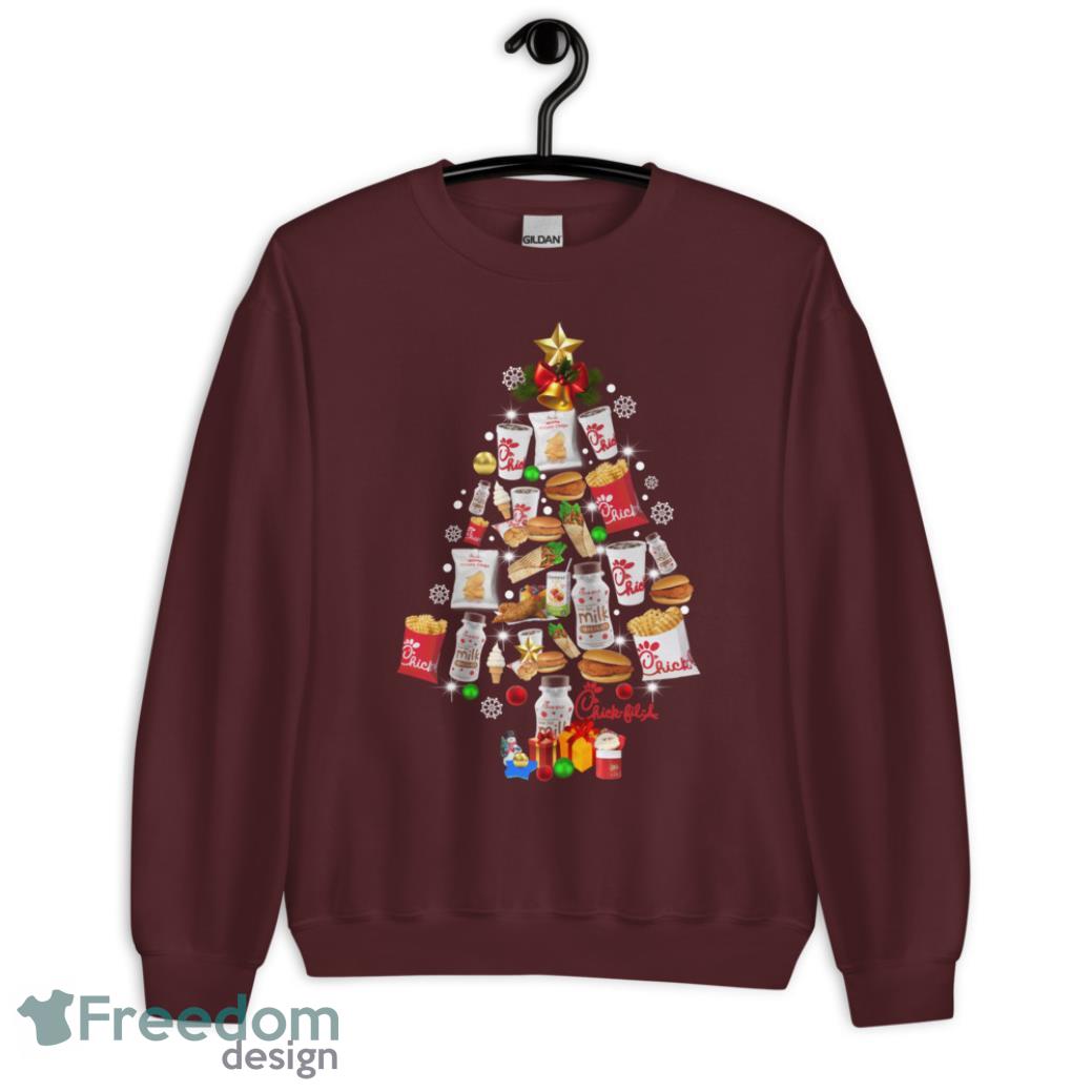 Chick Fil A Christmas Tree Sweatshirt - 2-G185 Crewneck Sweatshirt-2