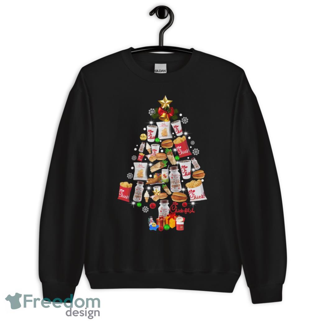 Chick Fil A Christmas Tree Sweatshirt - 4-G185 Crewneck Sweatshirt Chick Fil A Christmas Tree Sweatshirt - 4-G185 Crewneck Sweatshirt