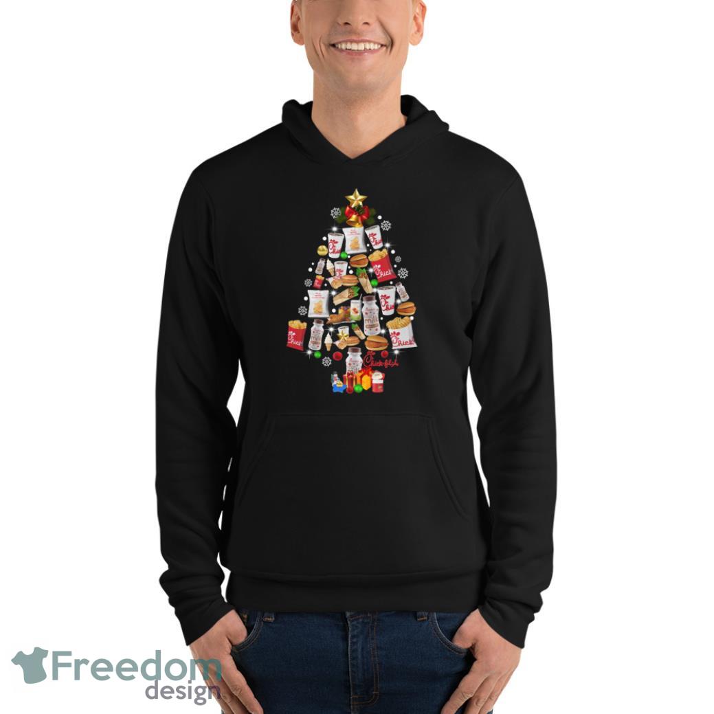 Chick Fil A Christmas Tree Sweatshirt image Chick Fil A Christmas Tree Sweatshirt - Unisex Fleece Pullover Hoodie