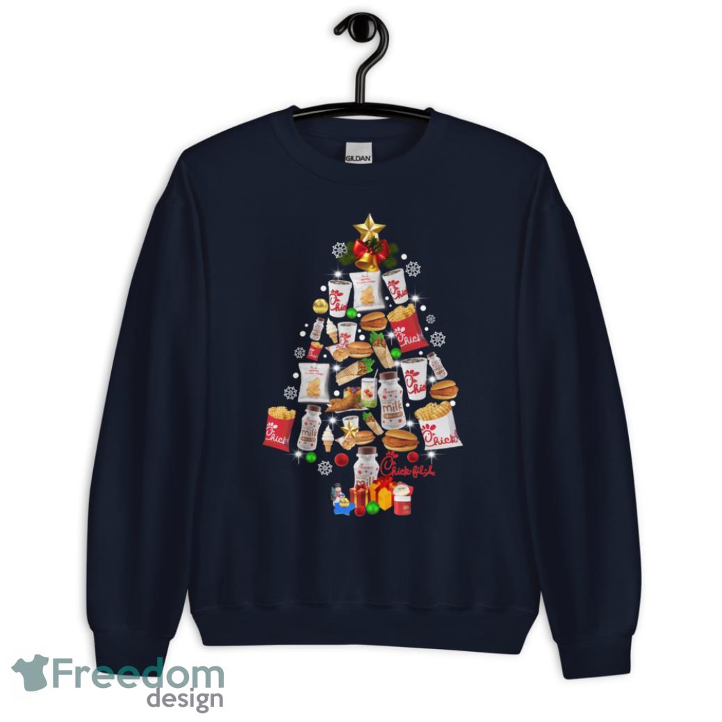 Chick Fil A Christmas Tree Sweatshirt - 1-G185 Crewneck Sweatshirt-1