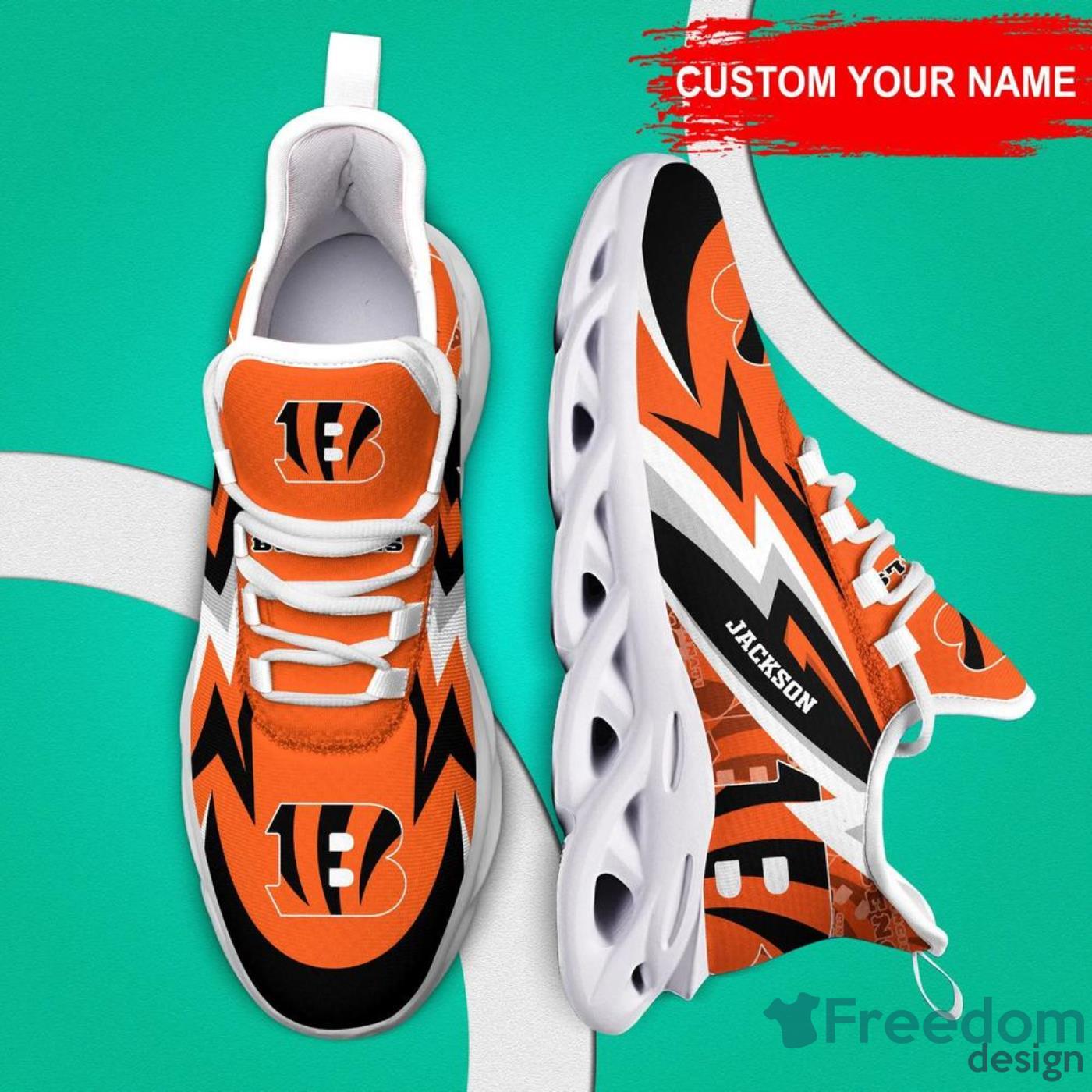 Cincinnati Bengals Max Soul Sneakers Custom Name Trending Sport Running  Shoes - Freedomdesign