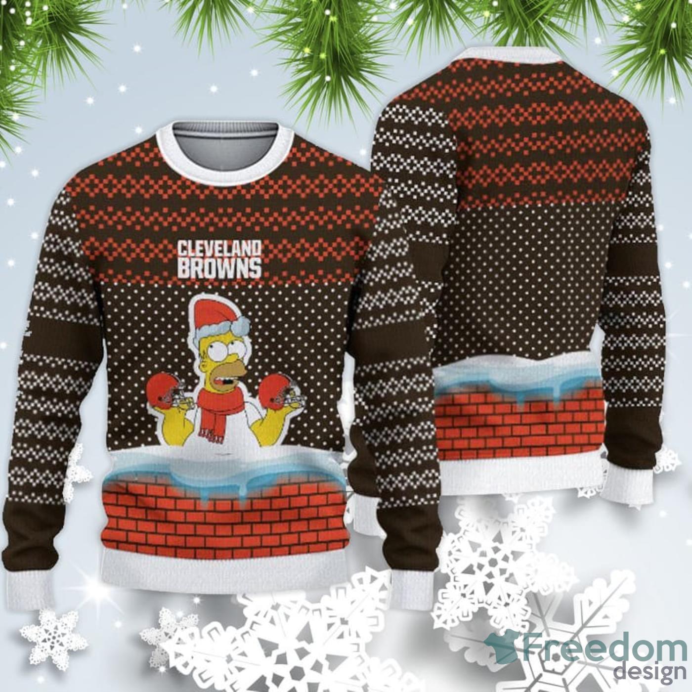 Cleveland Browns Christmas Grinch Sweater For Fans