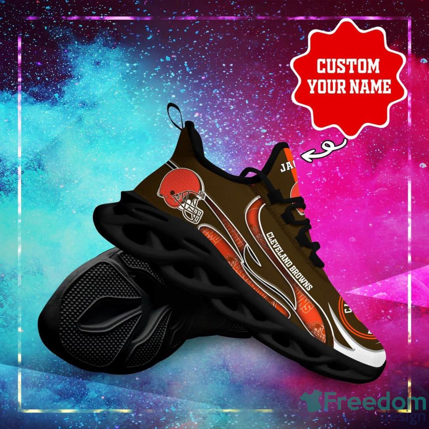 Cleveland Browns NFL Clunky Max Soul Shoes - Freedomdesign