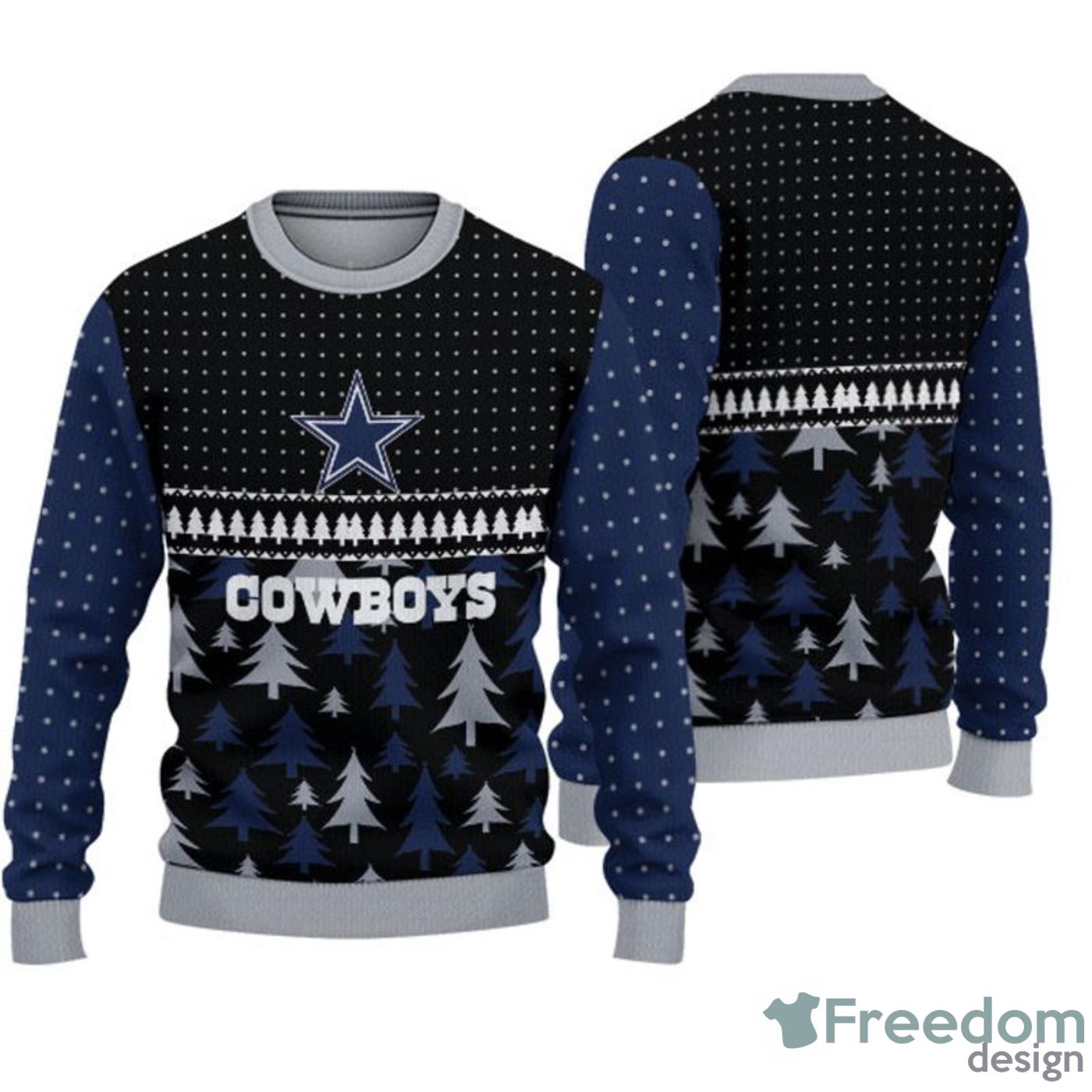 Funny Reindeer Mix Dallas Cowboys Logo Star Ugly Sweater - Roostershirt