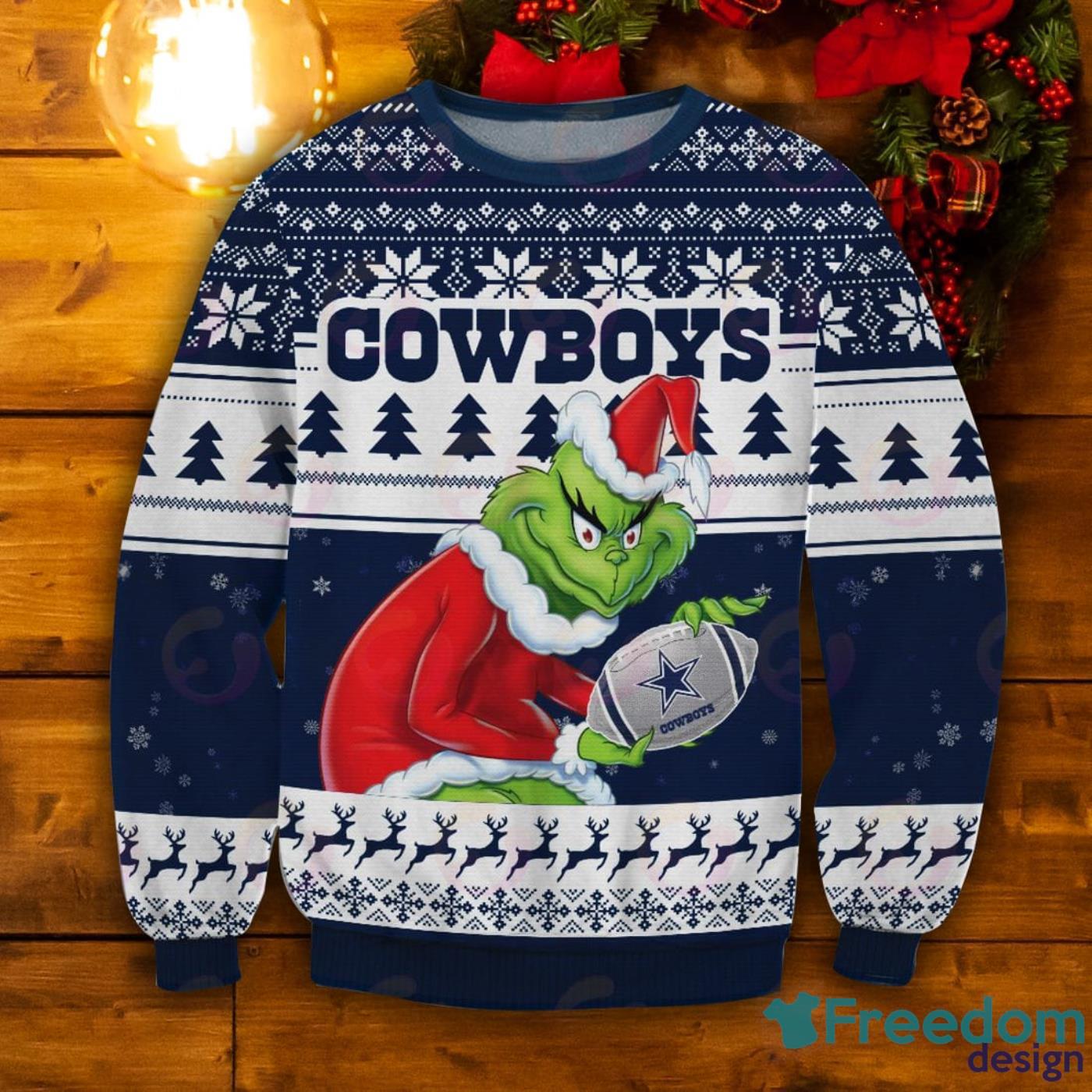 cowboys christmas sweater women's
