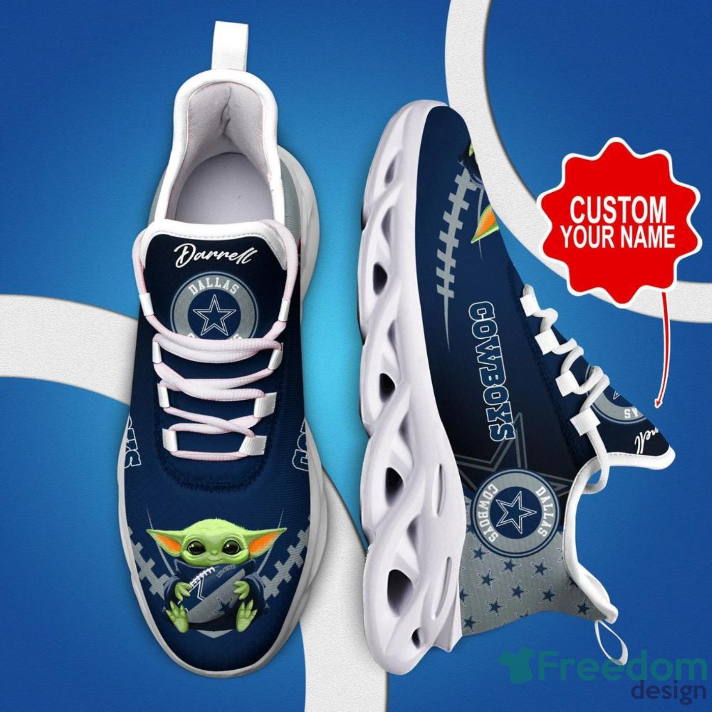 Dallas Cowboys NFL Unique Sneaker Max Soul Shoes - Freedomdesign