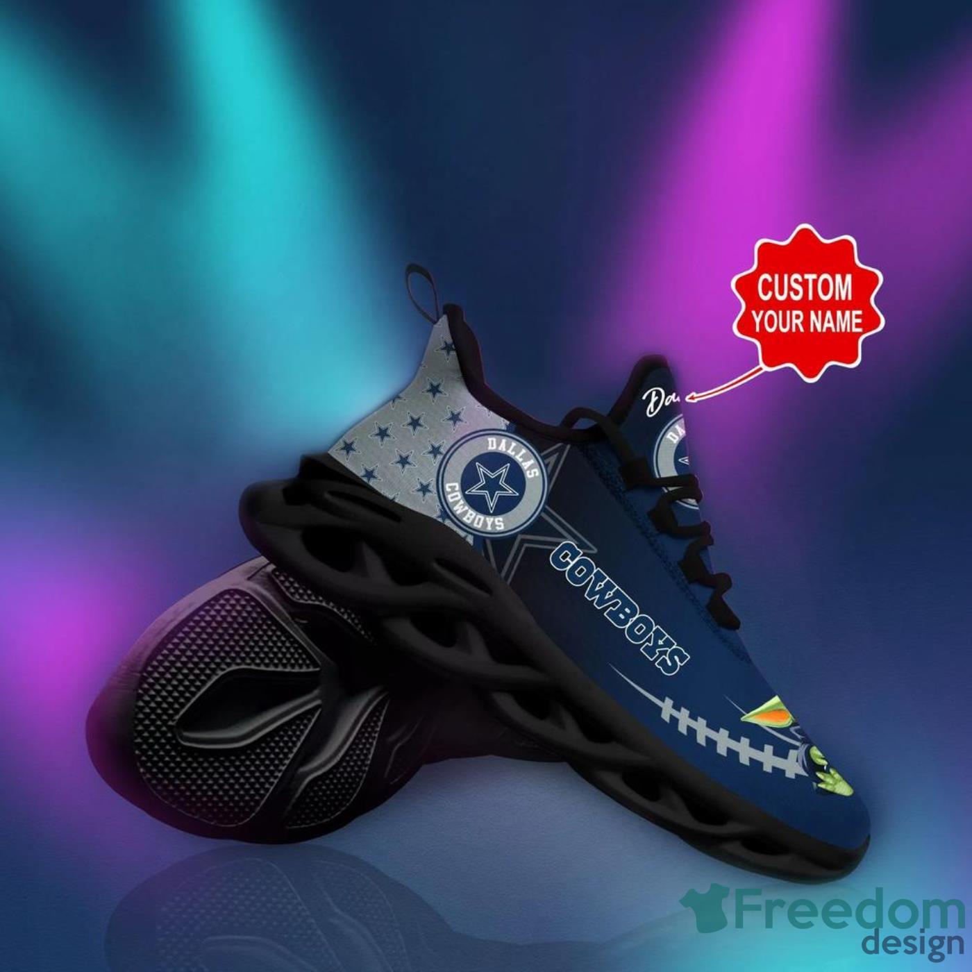 Dallas Cowboys NFL Unique Sneaker Max Soul Shoes - Freedomdesign