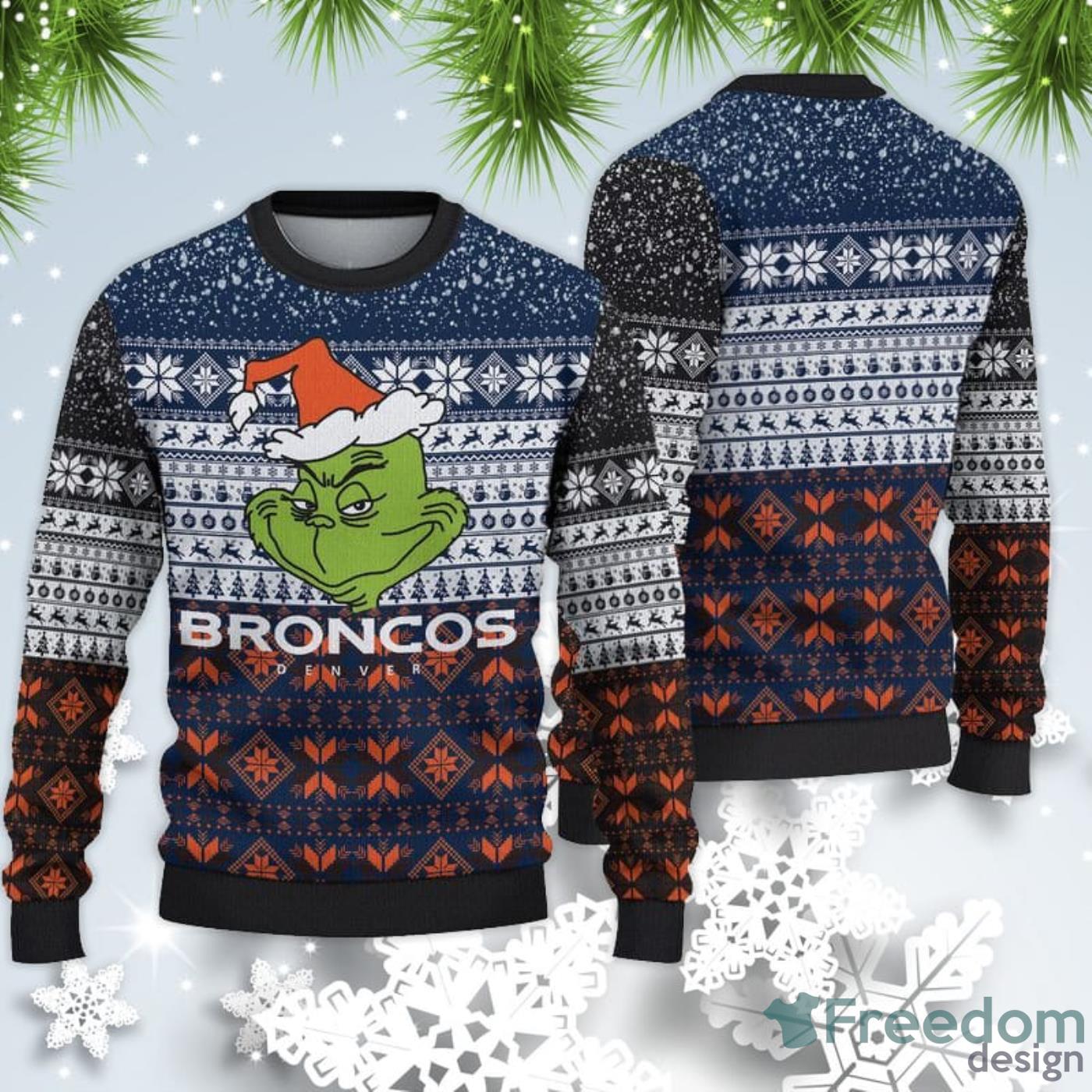 Denver Broncos Ugly Christmas Sweater For Fans - Limotees