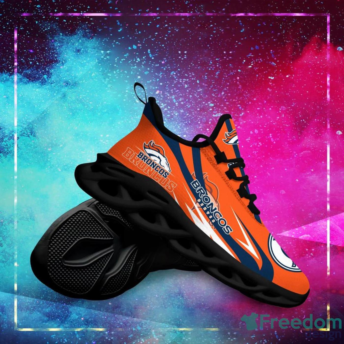 Denver Broncos Personalized Name NFL Max Soul Shoes Men And Women For Fans