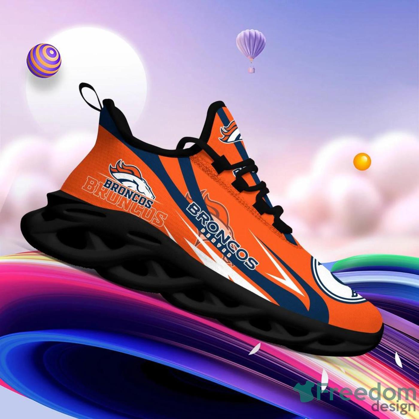 HOT Denver Broncos shoes Custom Air Force Sneakers for fans