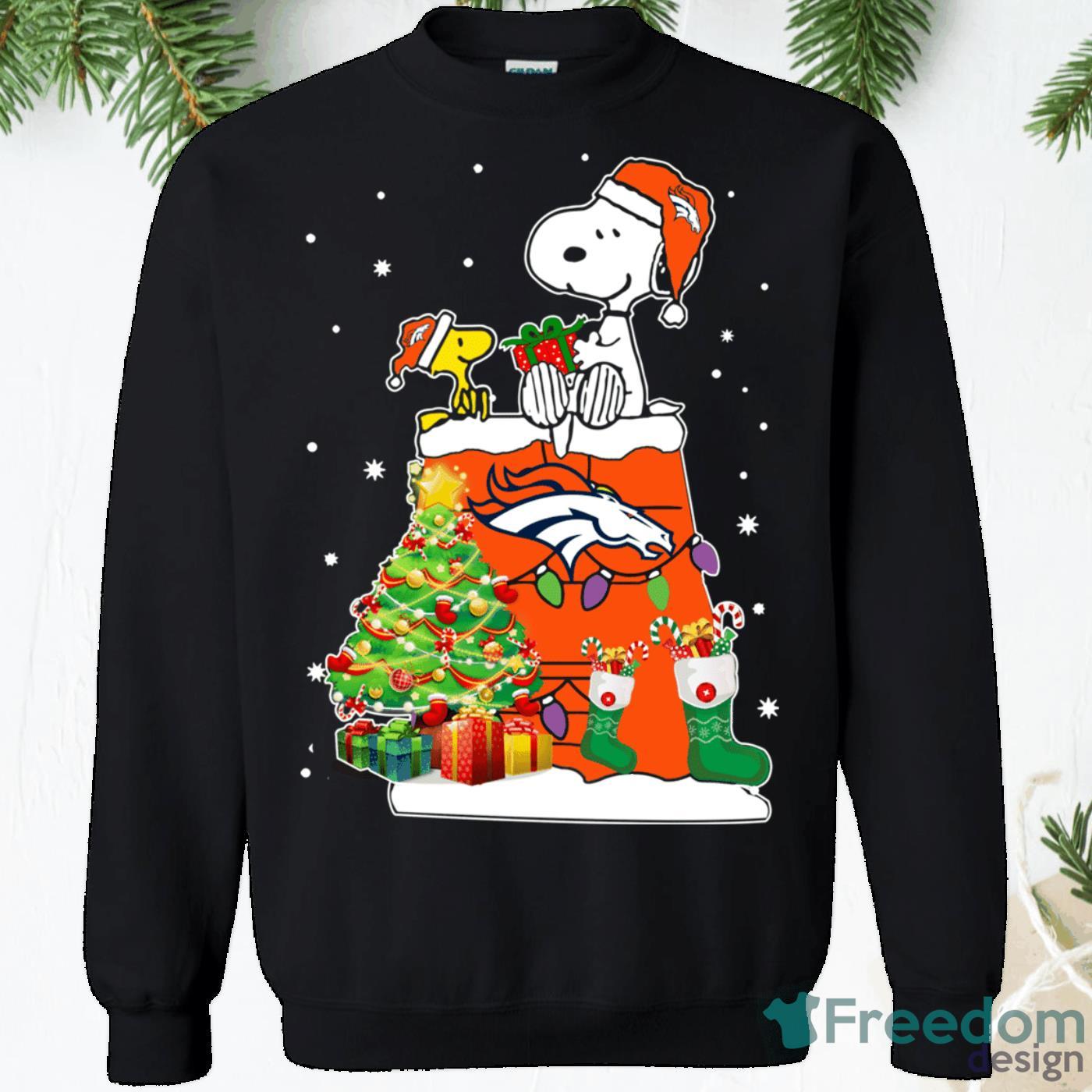 For Fans NFL Denver Broncos Christmas Tree And Gift Ugly Christmas Sweater  - Freedomdesign