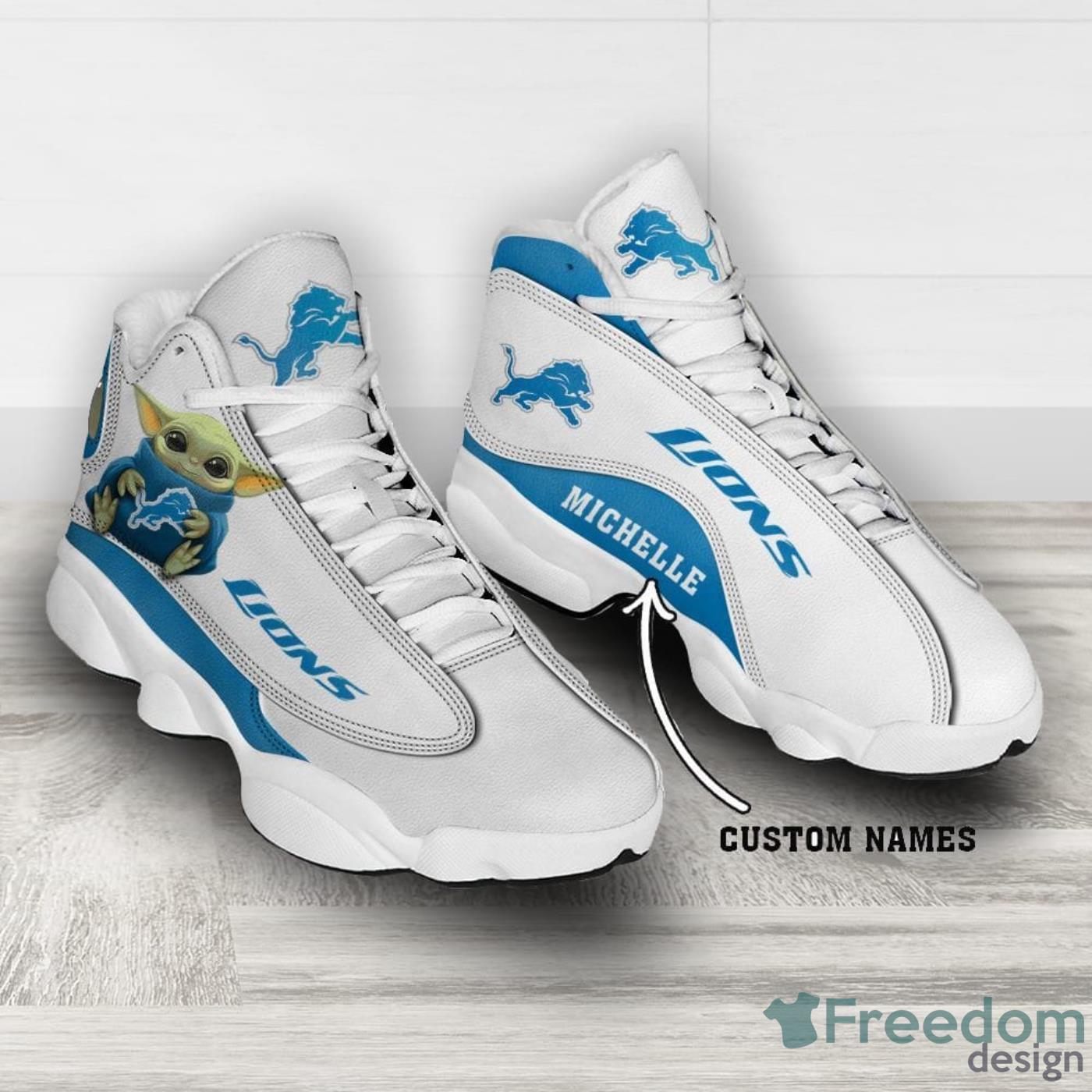 Detroit Lions CUSTOM Nike Air Force Shoes 