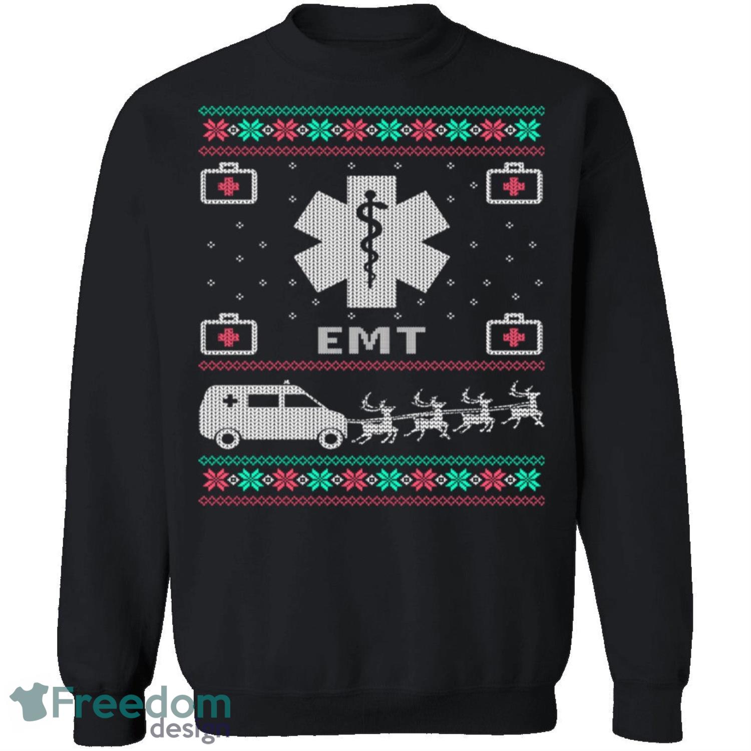 Emt Knitting Pattern Ugly Christmas Sweatshirt - emt-knitting-pattern-ugly-christmas-sweatshirt-1