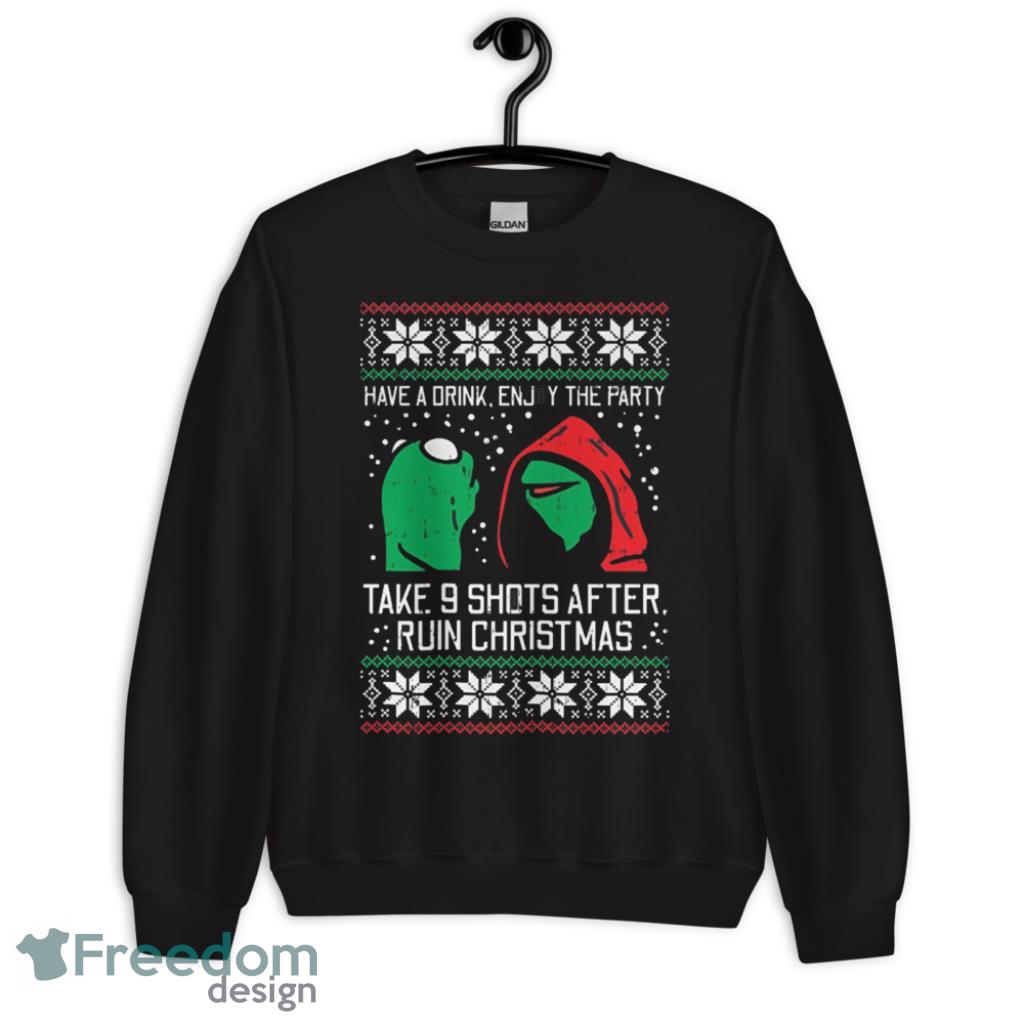 Evil Frog Meme Take 9 Shorts After Ruin Christmas Shirt - 1Unisex Crewneck Sweatshirt