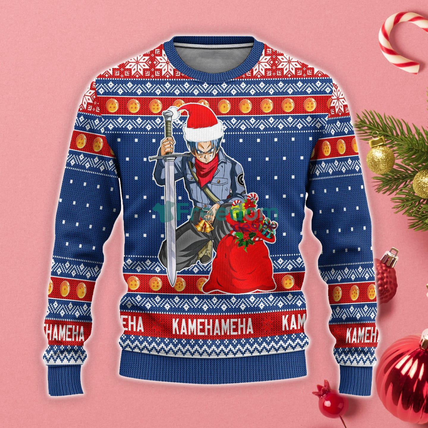 Future Trunks Dragon Ball Anime Christmas Gift Ugly Christmas Sweater Product Photo 1 Future Trunks Dragon Ball Anime Christmas Gift Ugly Christmas Sweater Product Photo 1