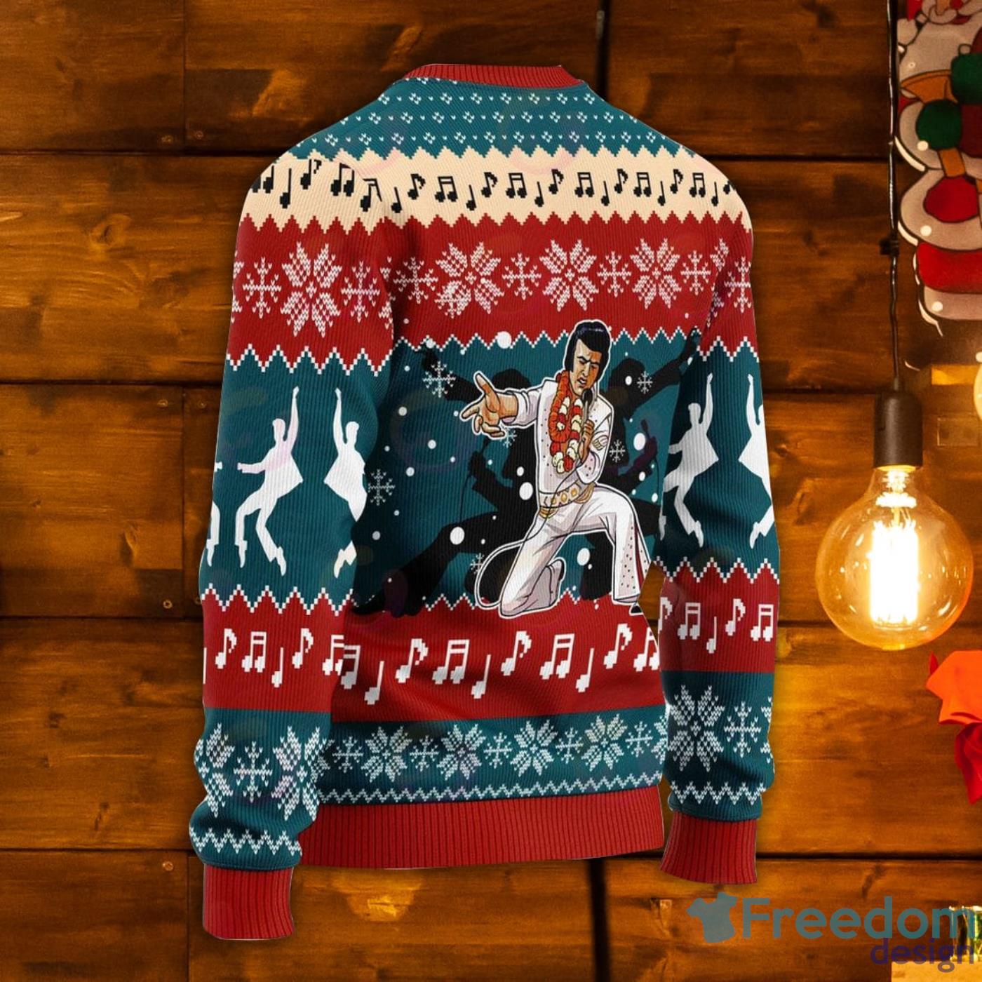 Elvis presley sale christmas sweater