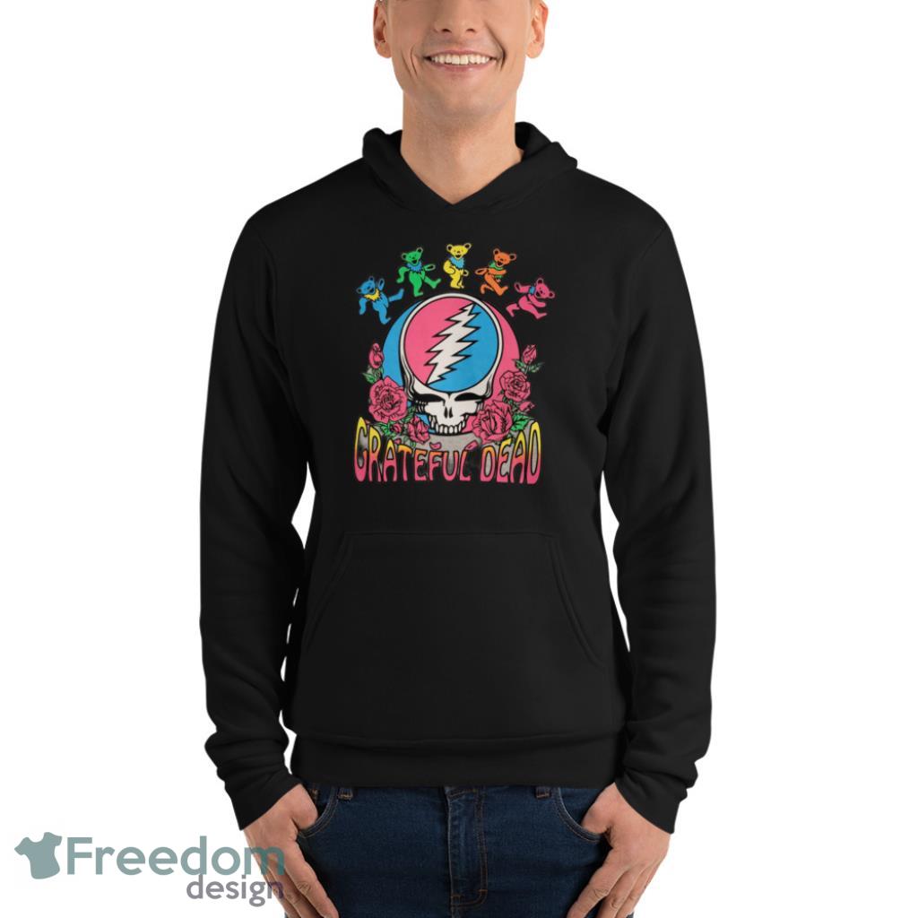 Grateful Dead Steal Your Face Bears And Roses T Shirt - Freedomdesign