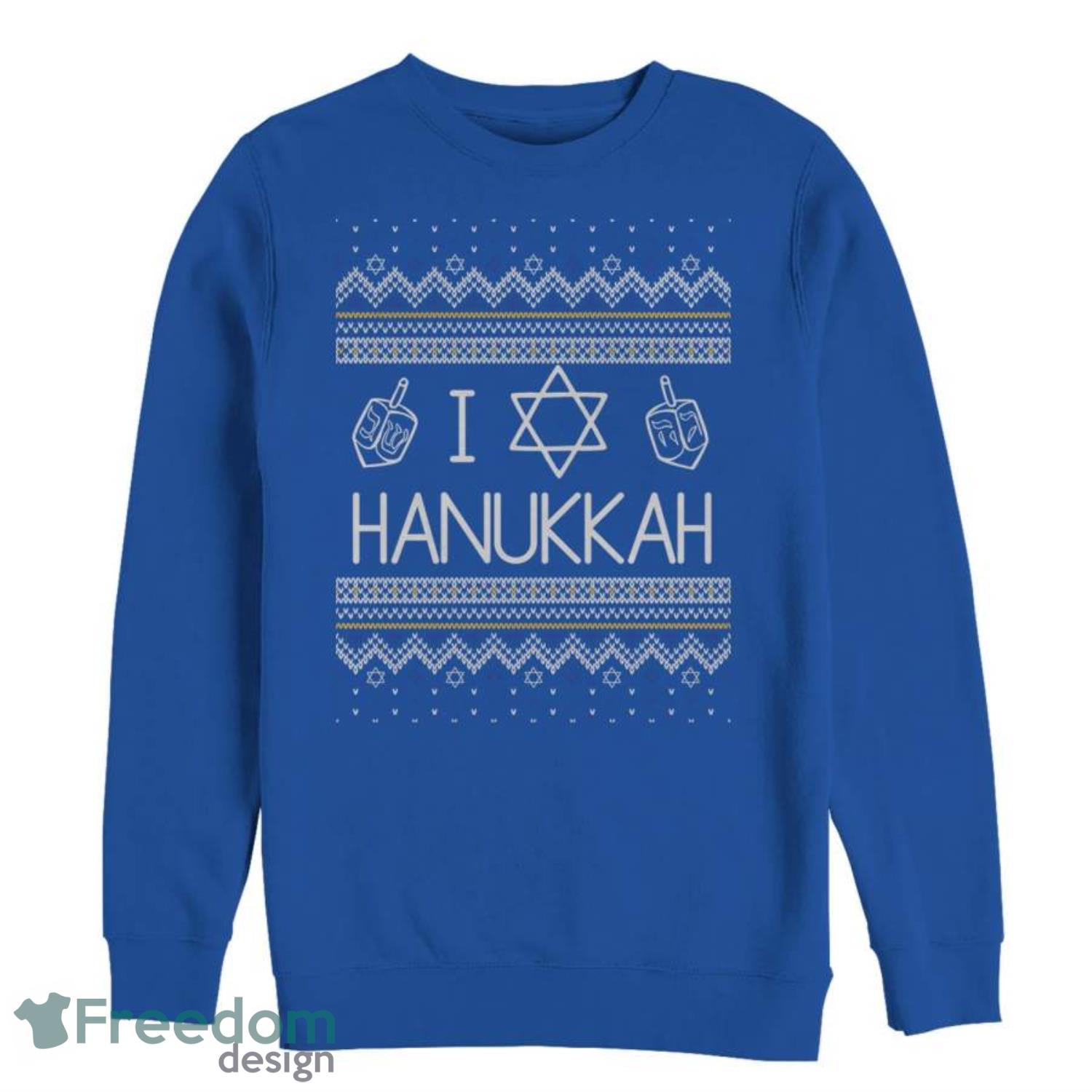 Hanukkah Ugly Sweater Sweatshirt - hanukkah-ugly-sweater-sweatshirt-1